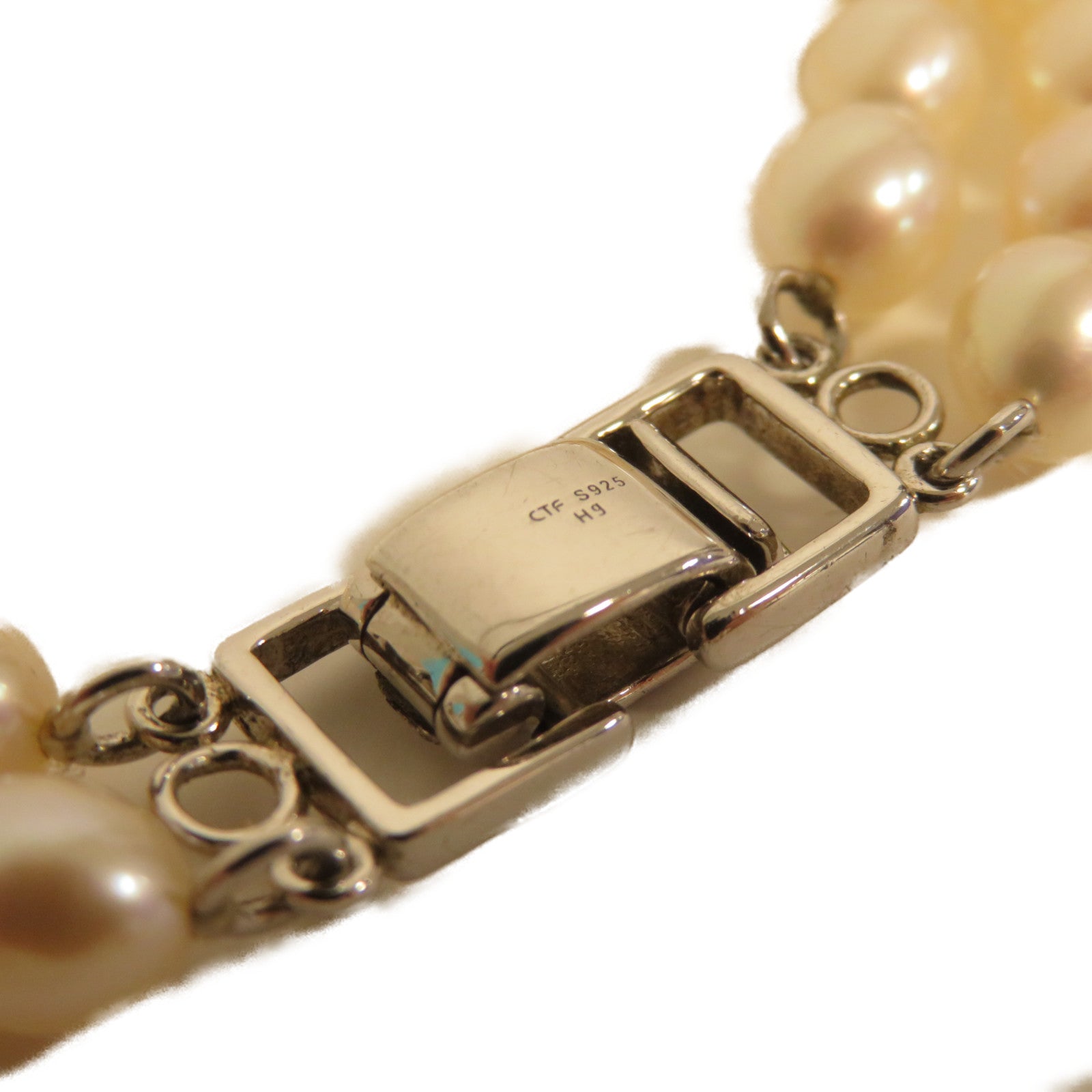JEWELRY 925純銀Pearl 15.6g手鏈珍珠色