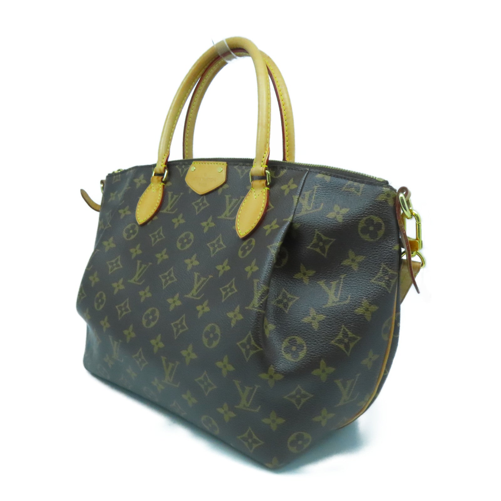 LOUIS VUITTON Monogram Turenne MM金扣手挽肩背兩用袋啡色