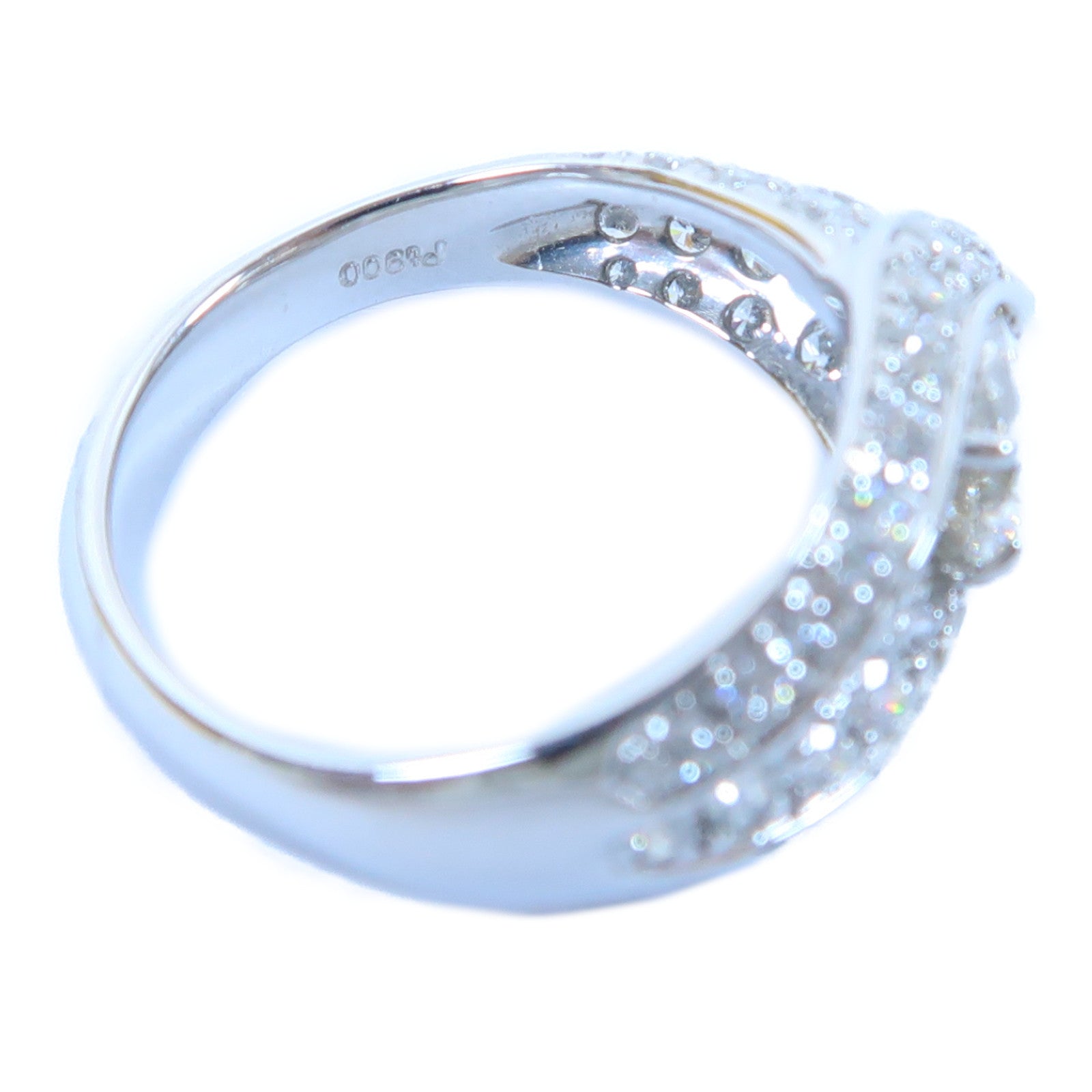 JEWELRY PT900鉑金Diamond Ring 1.00ct/0.640ct鑽石戒指US#6.5
