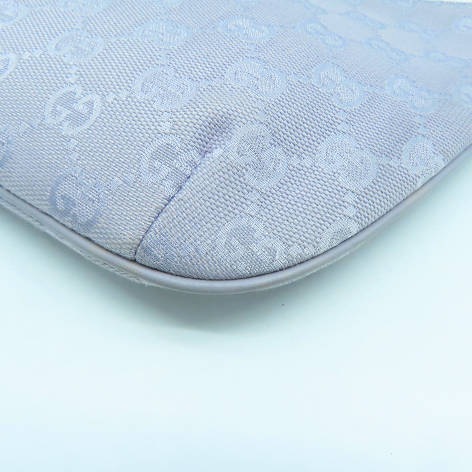 GUCCI 帆布Shoulder Bag銀扣肩背袋紫色