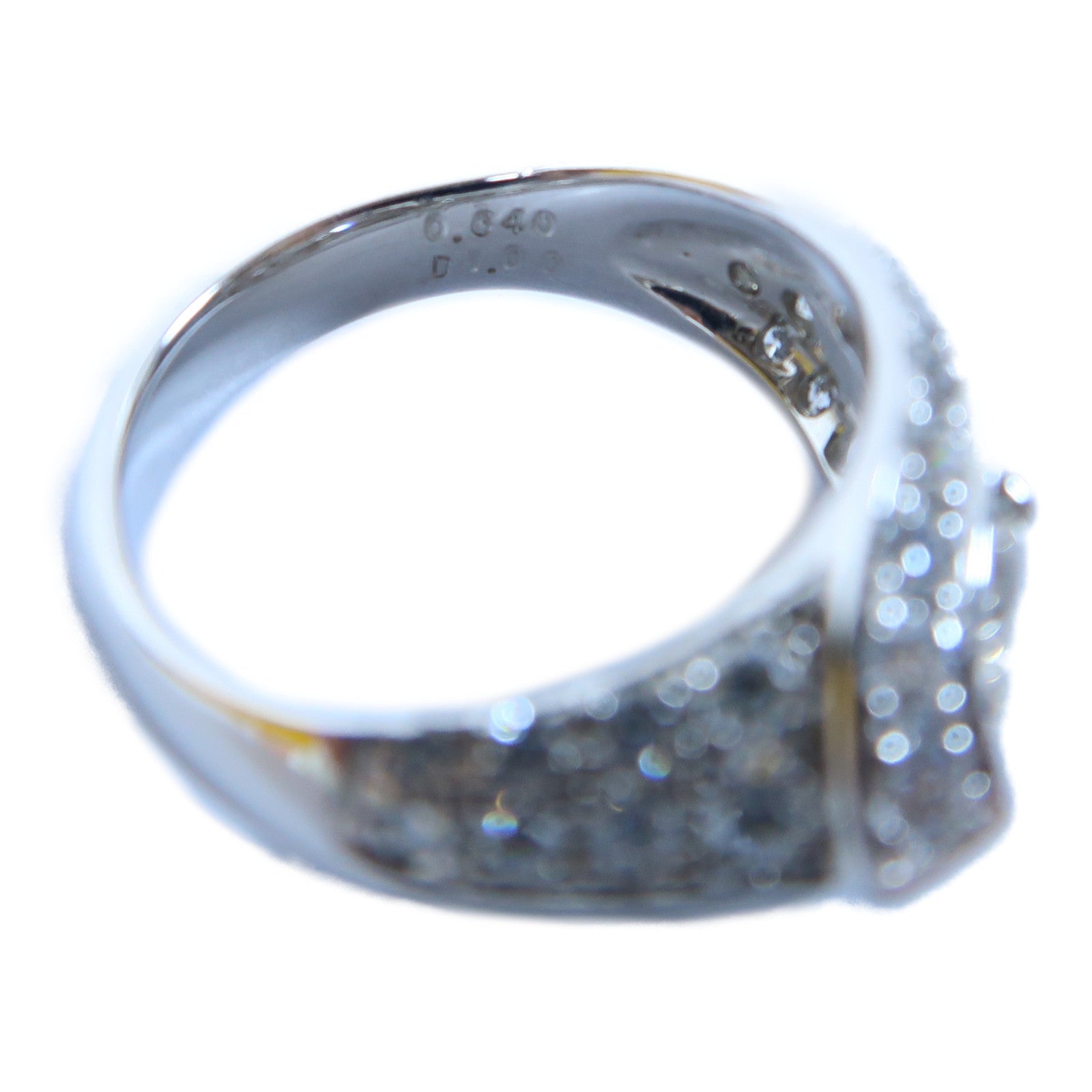 JEWELRY PT900鉑金Diamond Ring 1.00ct/0.640ct鑽石戒指US#6.5