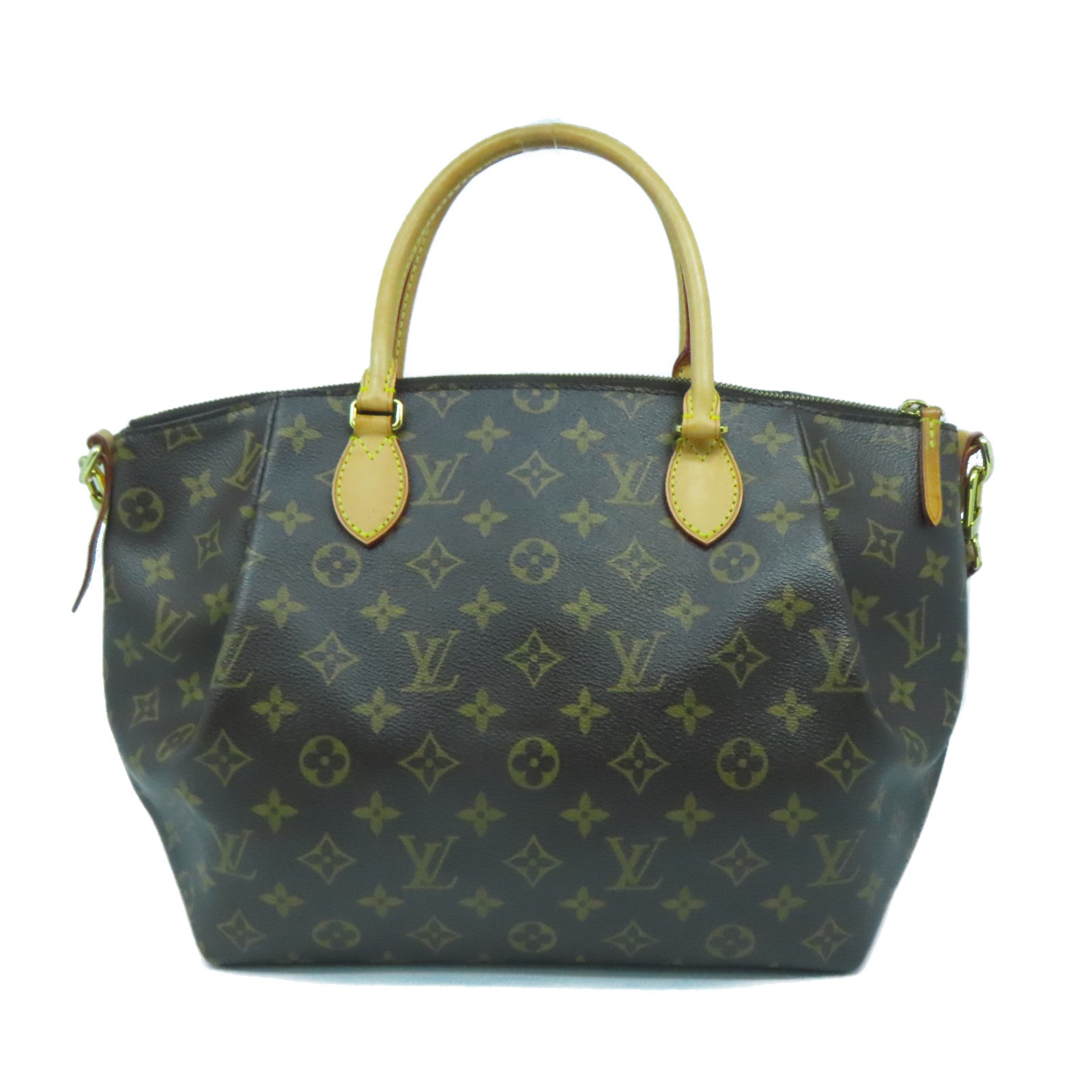 LOUIS VUITTON Monogram Turenne MM金扣手挽肩背兩用袋啡色