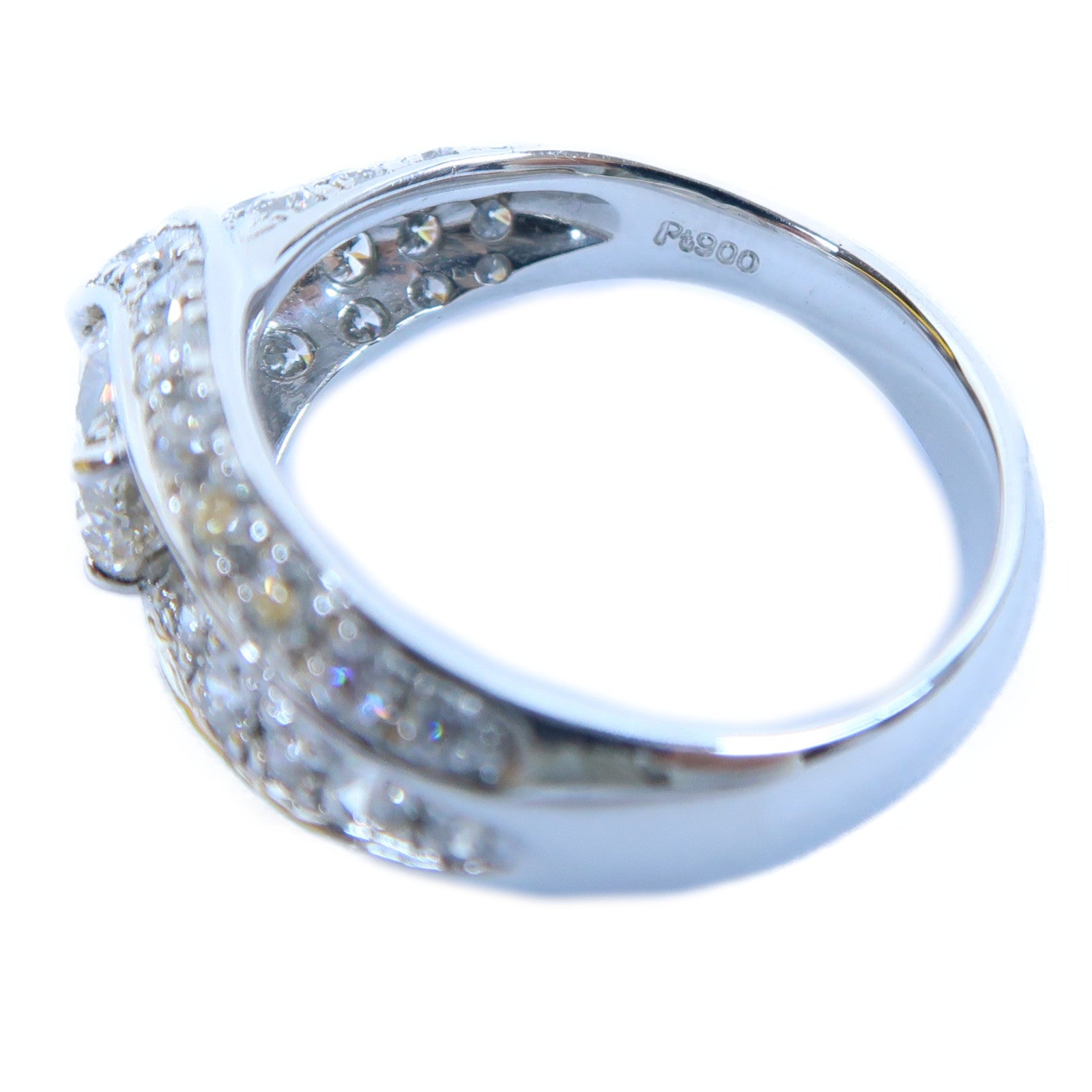 JEWELRY PT900鉑金Diamond Ring 1.00ct/0.640ct鑽石戒指US#6.5