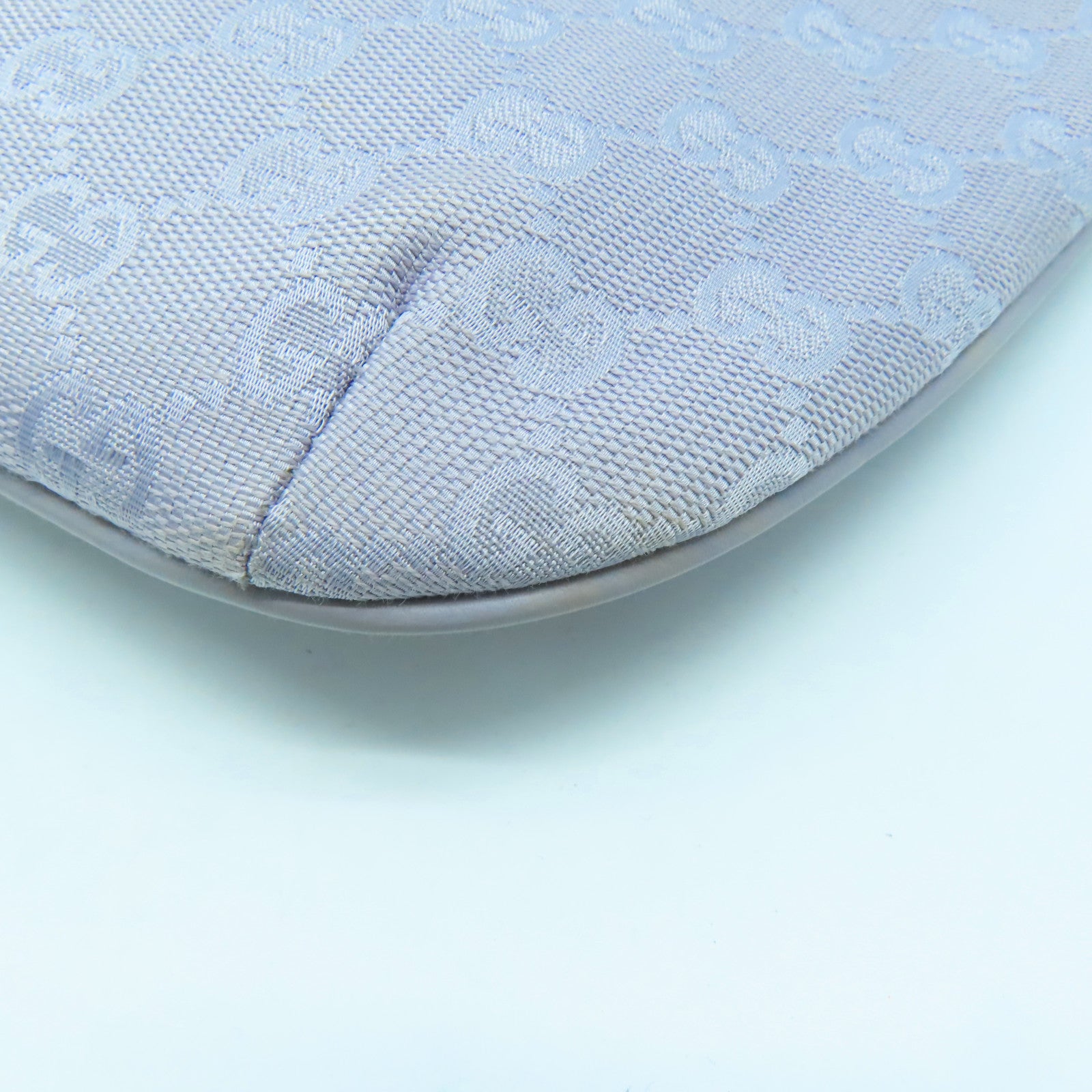 GUCCI 帆布Shoulder Bag銀扣肩背袋紫色