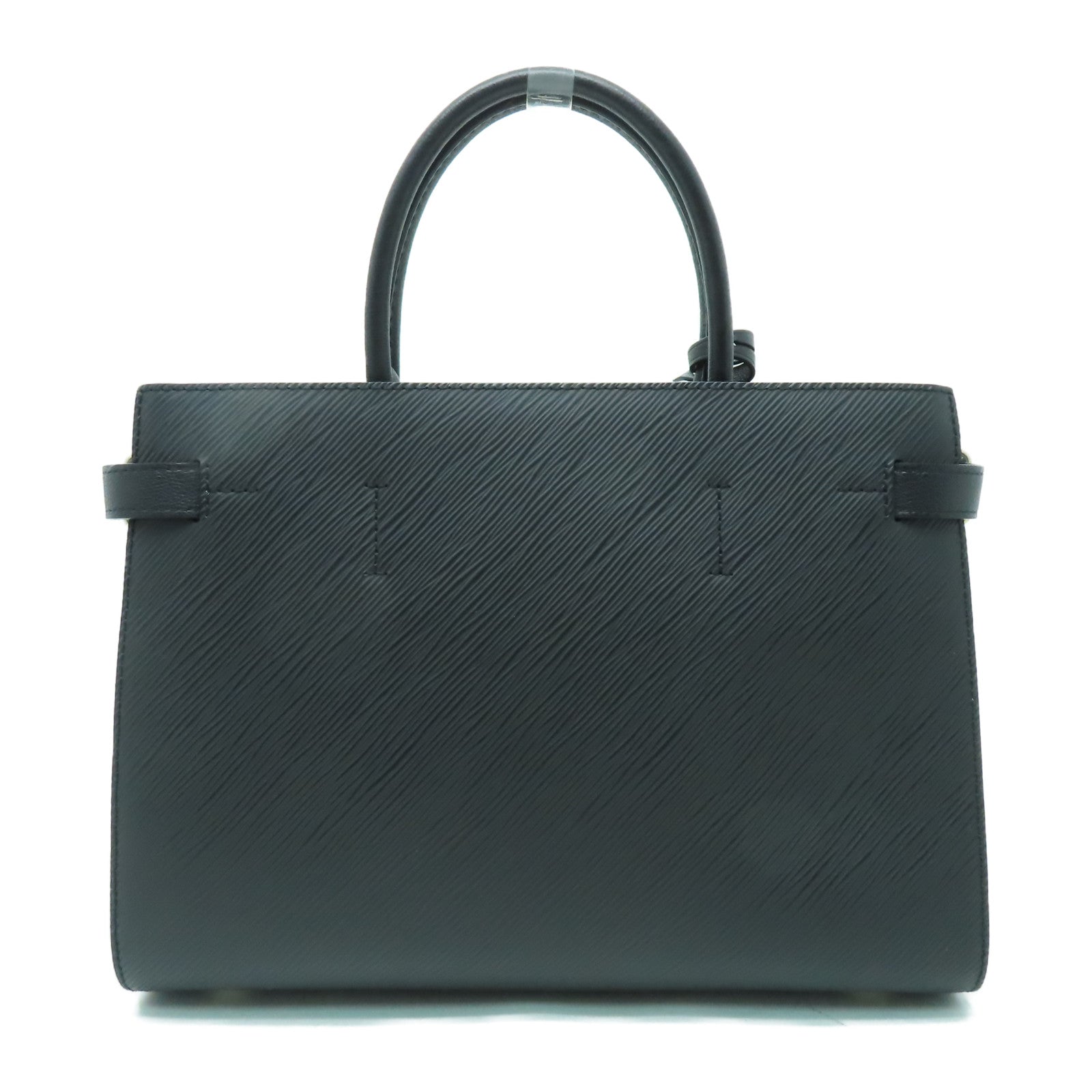 LOUIS VUITTON Epi Twist Tote銀扣手挽肩背兩用袋黑色