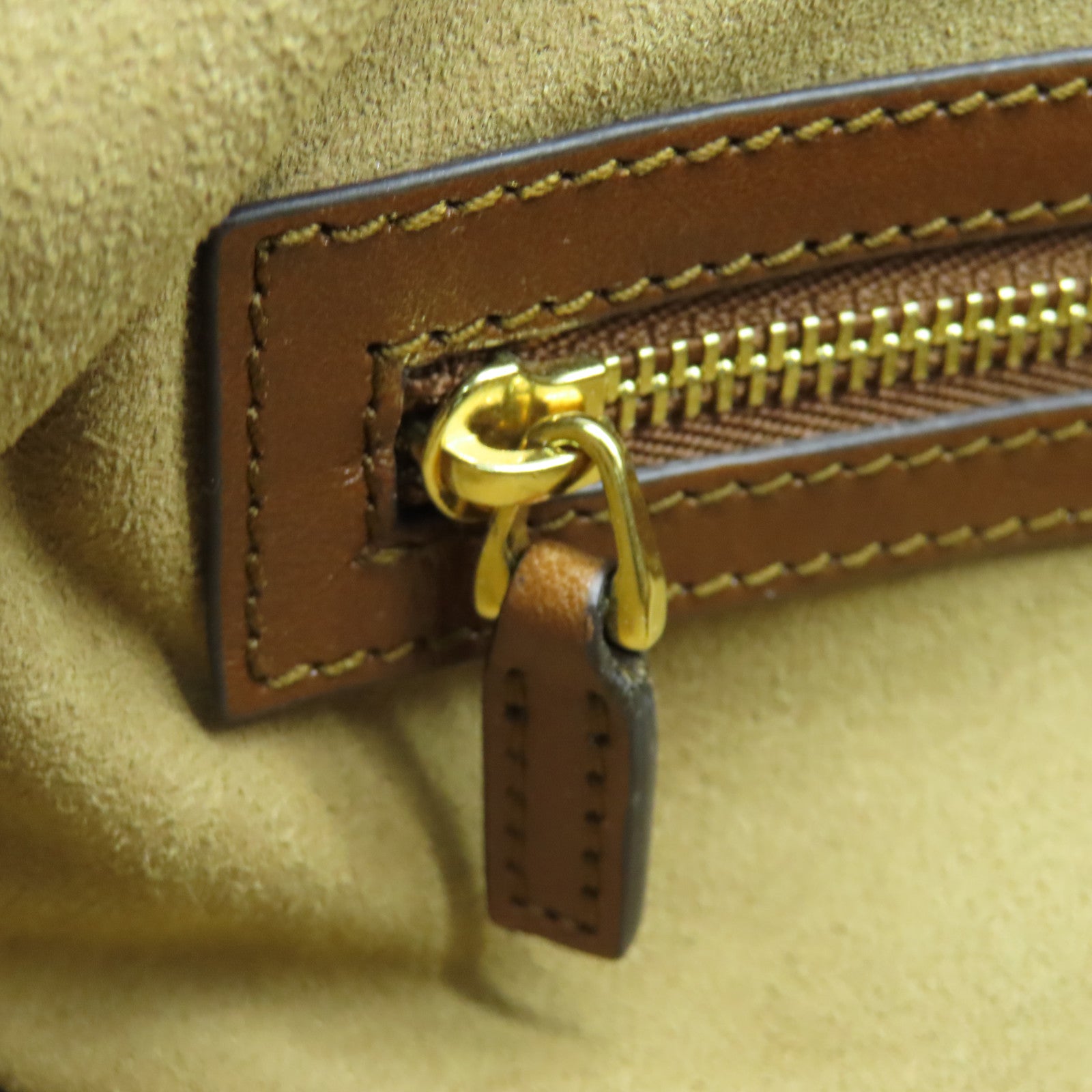 GUCCI 塗層帆布2way Shoulder金扣手挽肩背兩用袋啡色/灰色