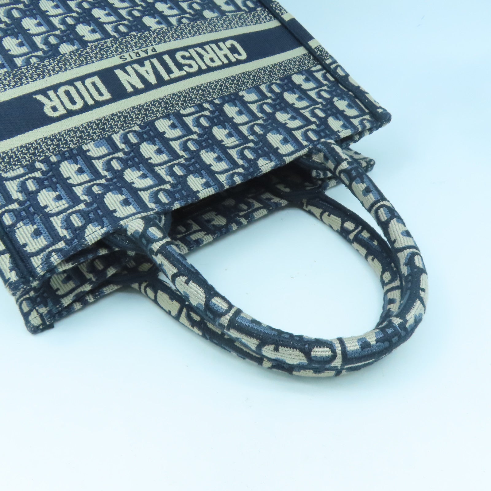 Dior 帆布Book Tote S手挽袋藍色