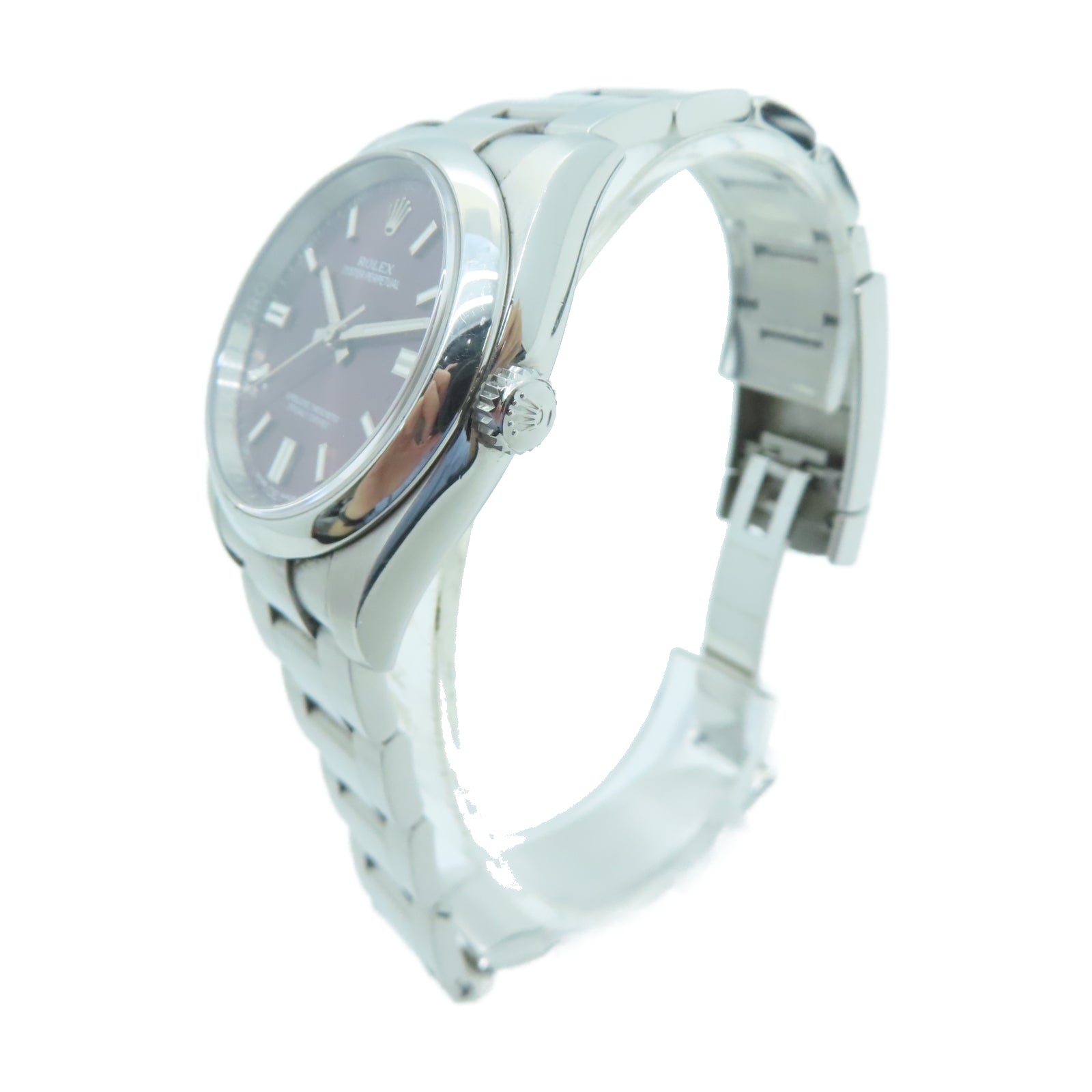 ROLEX Oyster Perpetual不锈钢手表自动机芯紫色