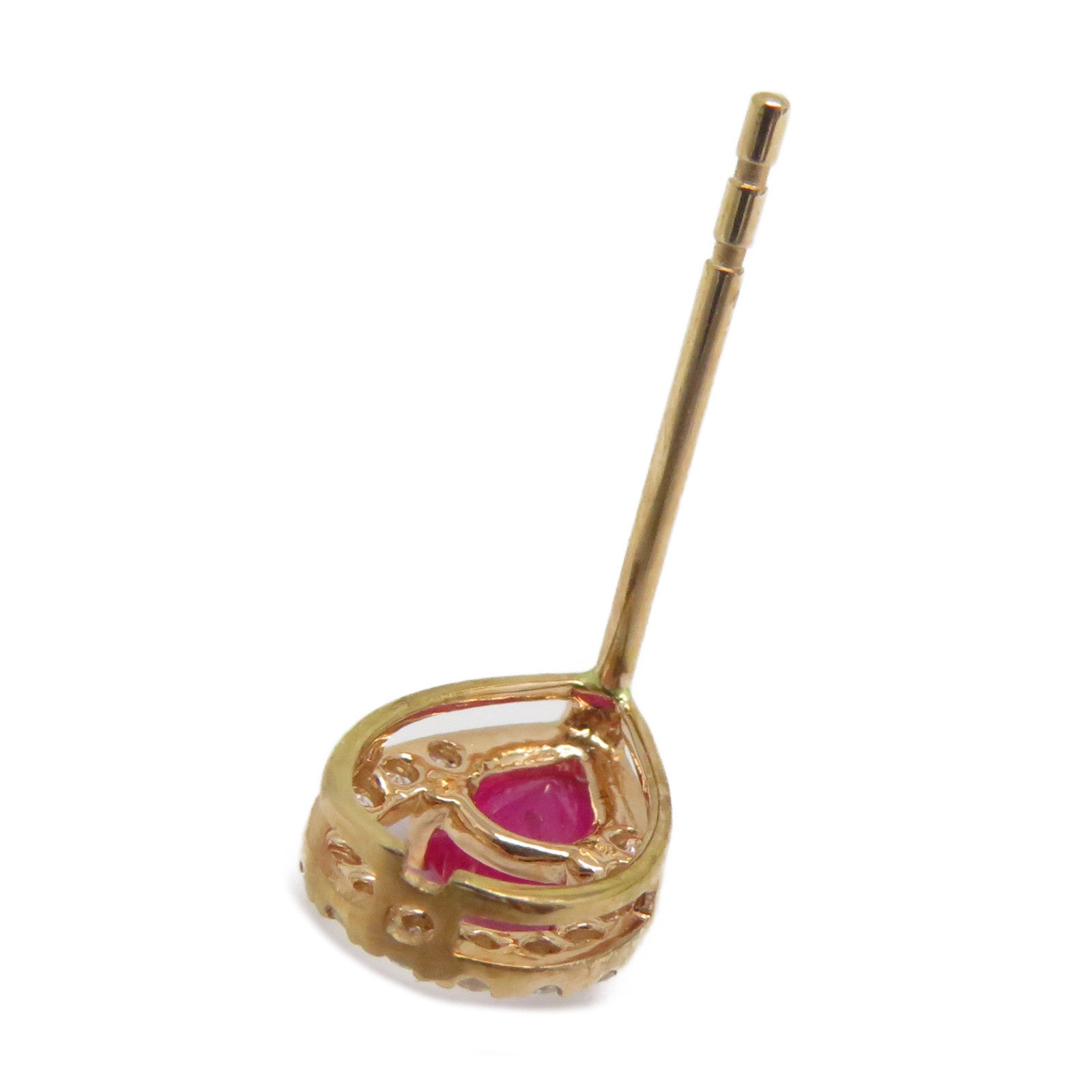 JEWELRY 18K玫瑰金Ruby Earrings 0.65ct紅寶石/0.23ct鑽石耳環