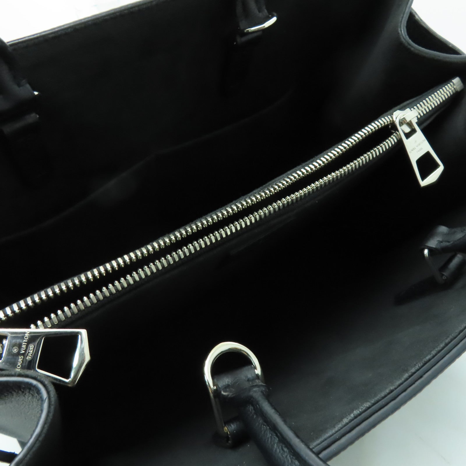 LOUIS VUITTON Epi Twist Tote銀扣手挽肩背兩用袋黑色