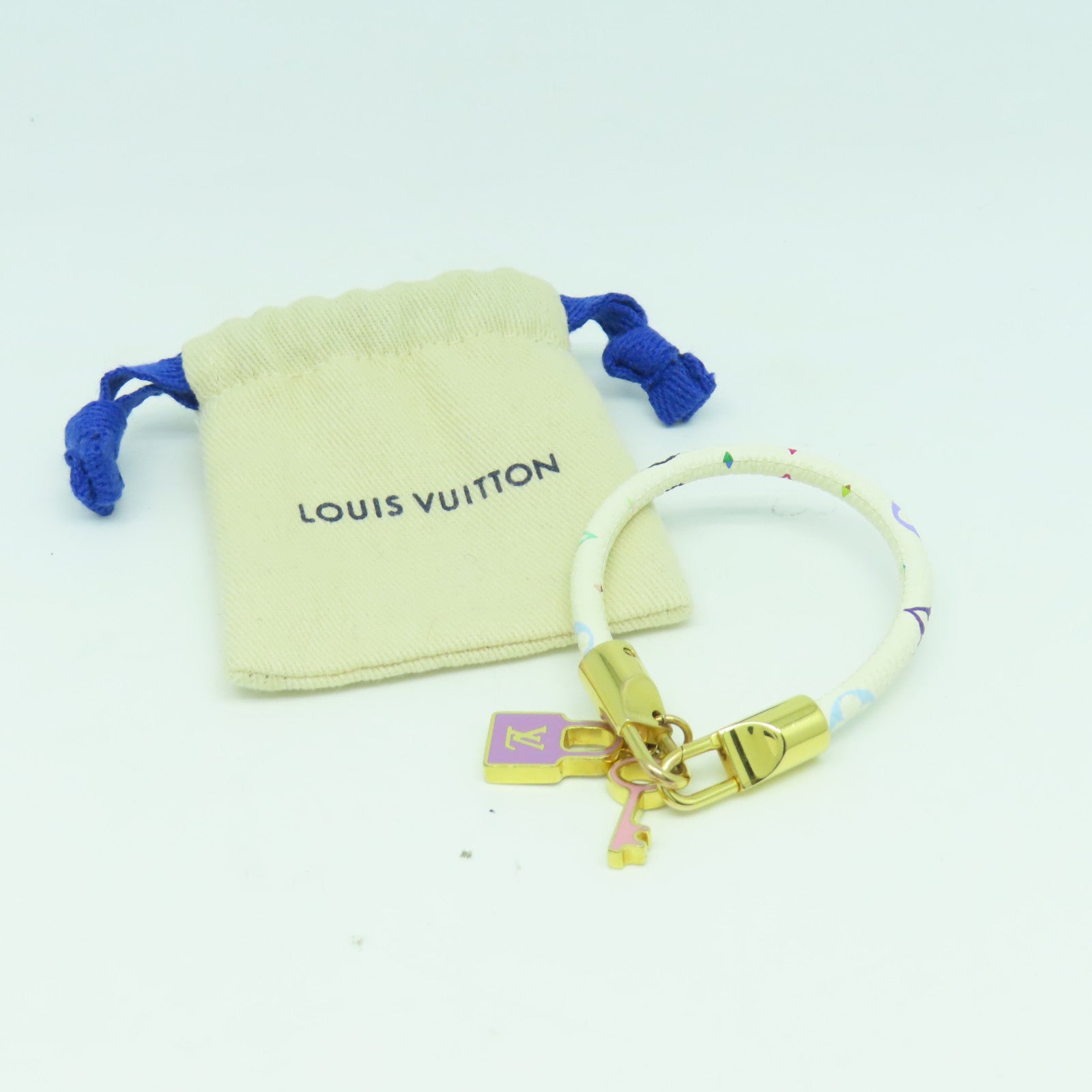LOUIS VUITTON Monogram Multicolore Bangle金扣手鐲#14.5cm