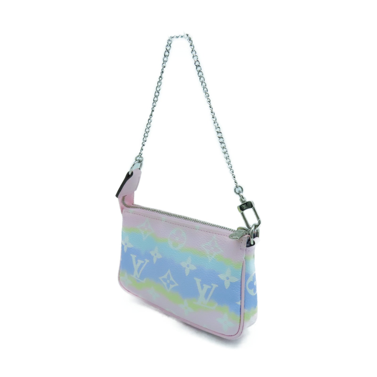 LOUIS VUITTON Monogram Giant Escale Mini Pochette Accessoires銀扣手挽袋/手拿包彩色
