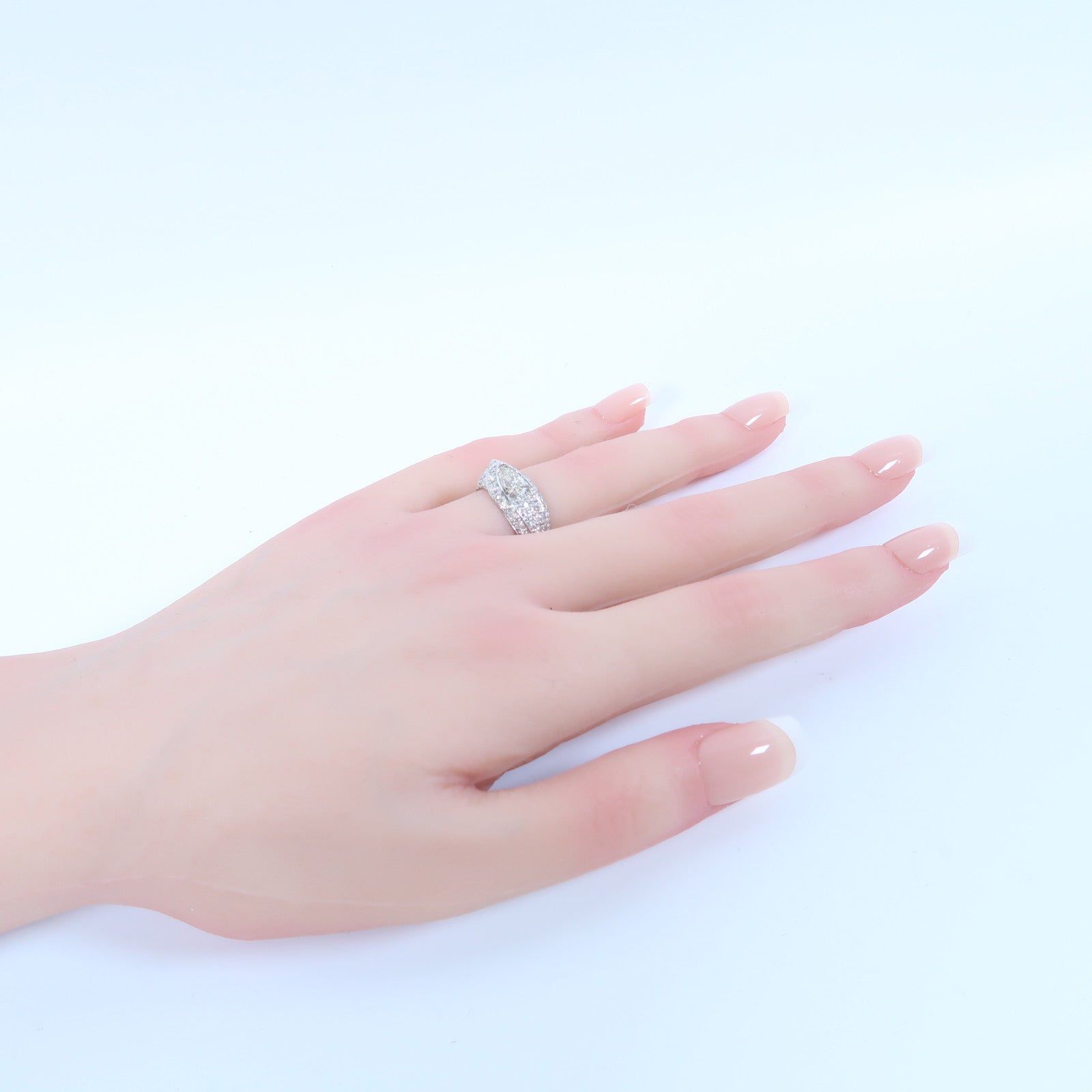 JEWELRY PT900鉑金Diamond Ring 1.00ct/0.640ct鑽石戒指US#6.5