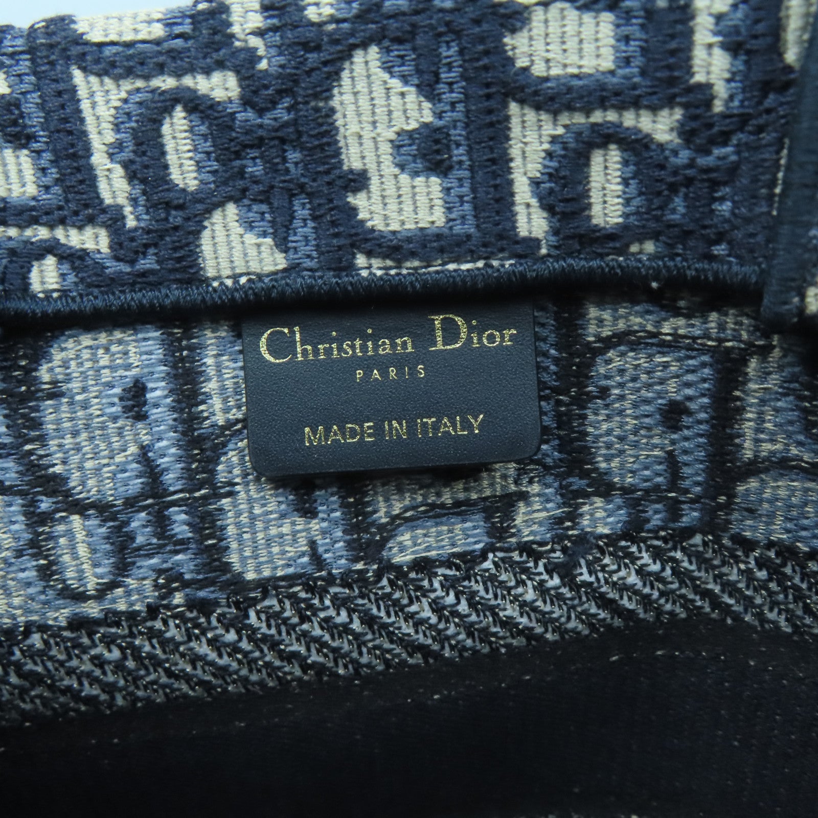 Dior 帆布Book Tote S手挽袋藍色