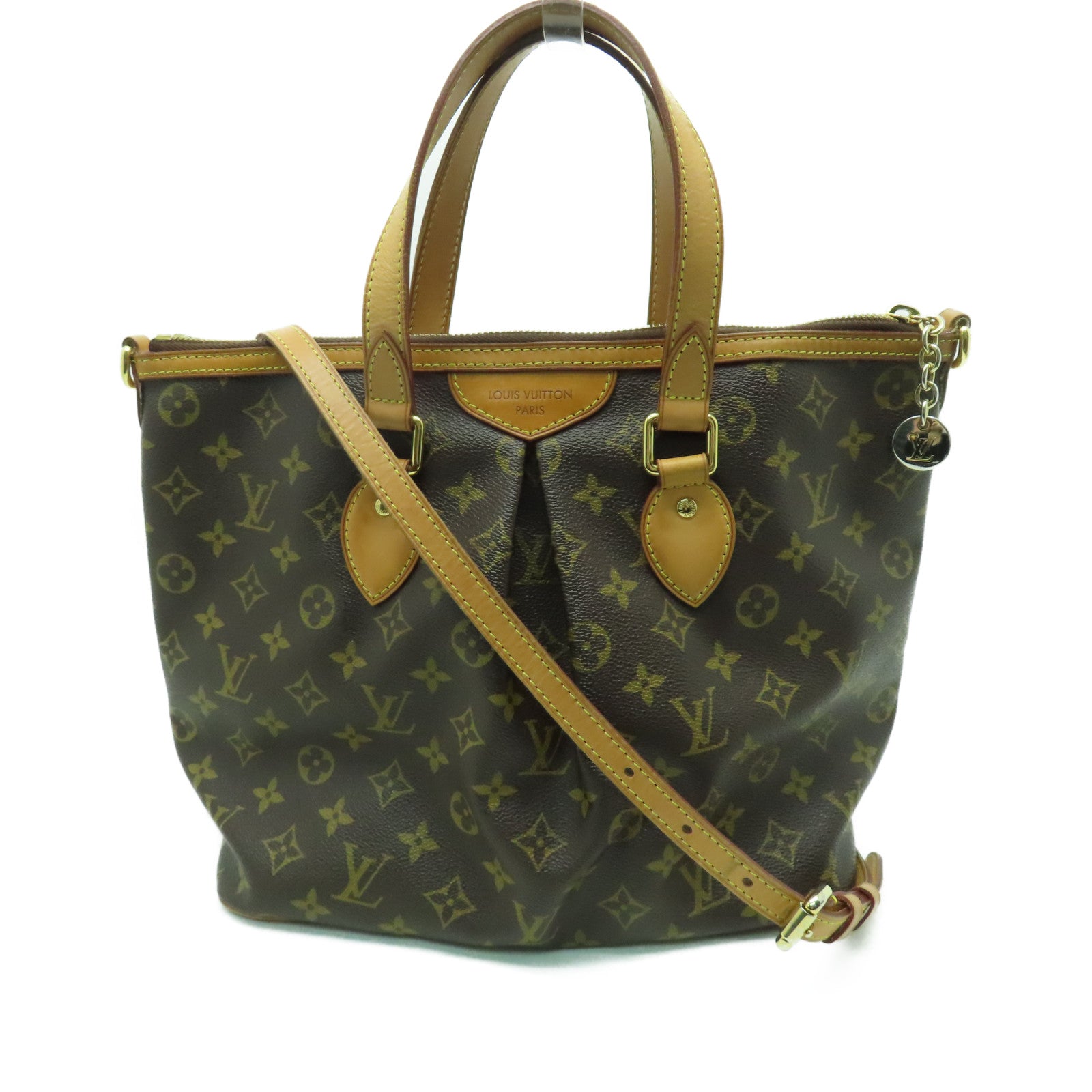 LOUIS VUITTON 【激減優惠】Monogram Palermo PM金扣手挽肩背兩用袋啡色