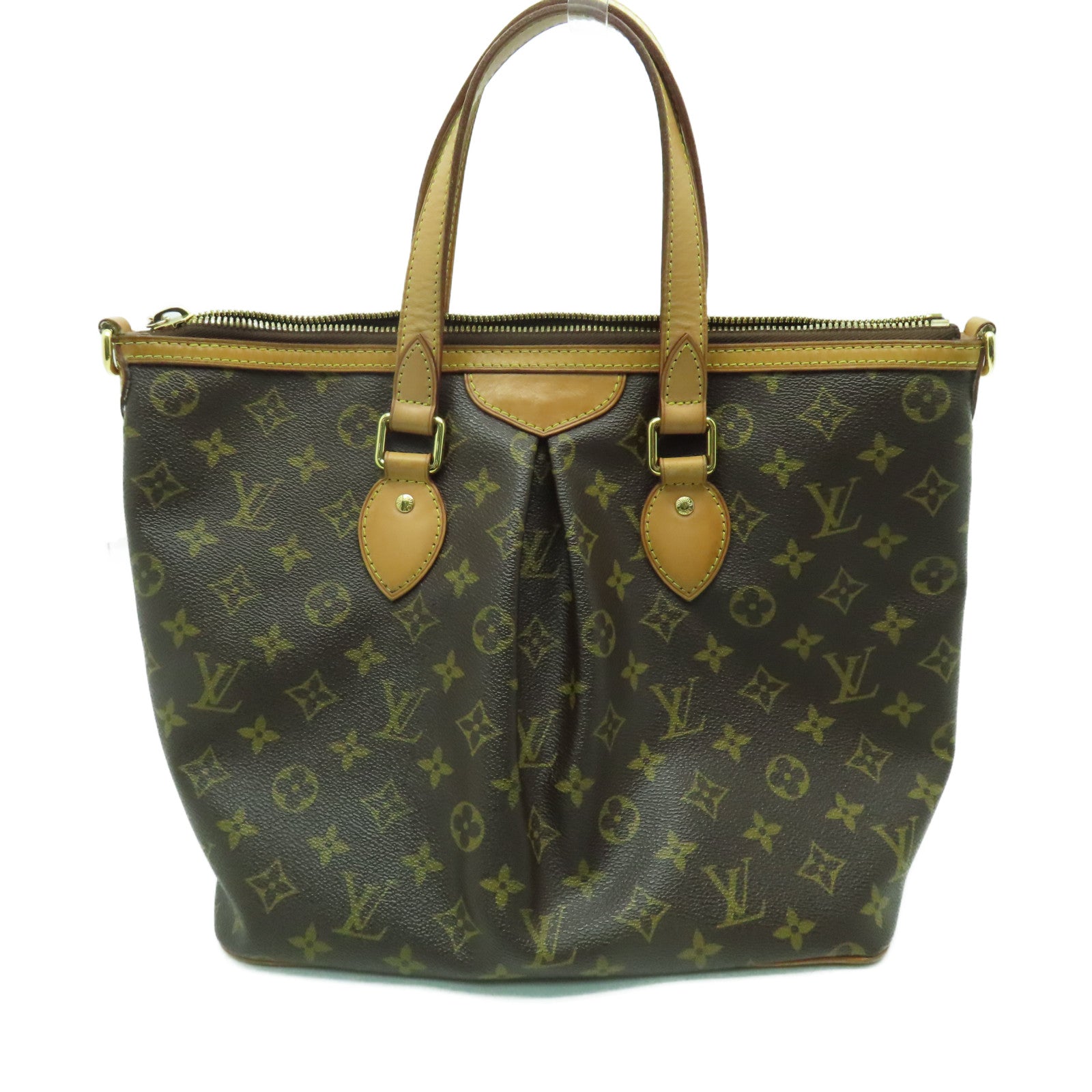 LOUIS VUITTON 【激減優惠】Monogram Palermo PM金扣手挽肩背兩用袋啡色