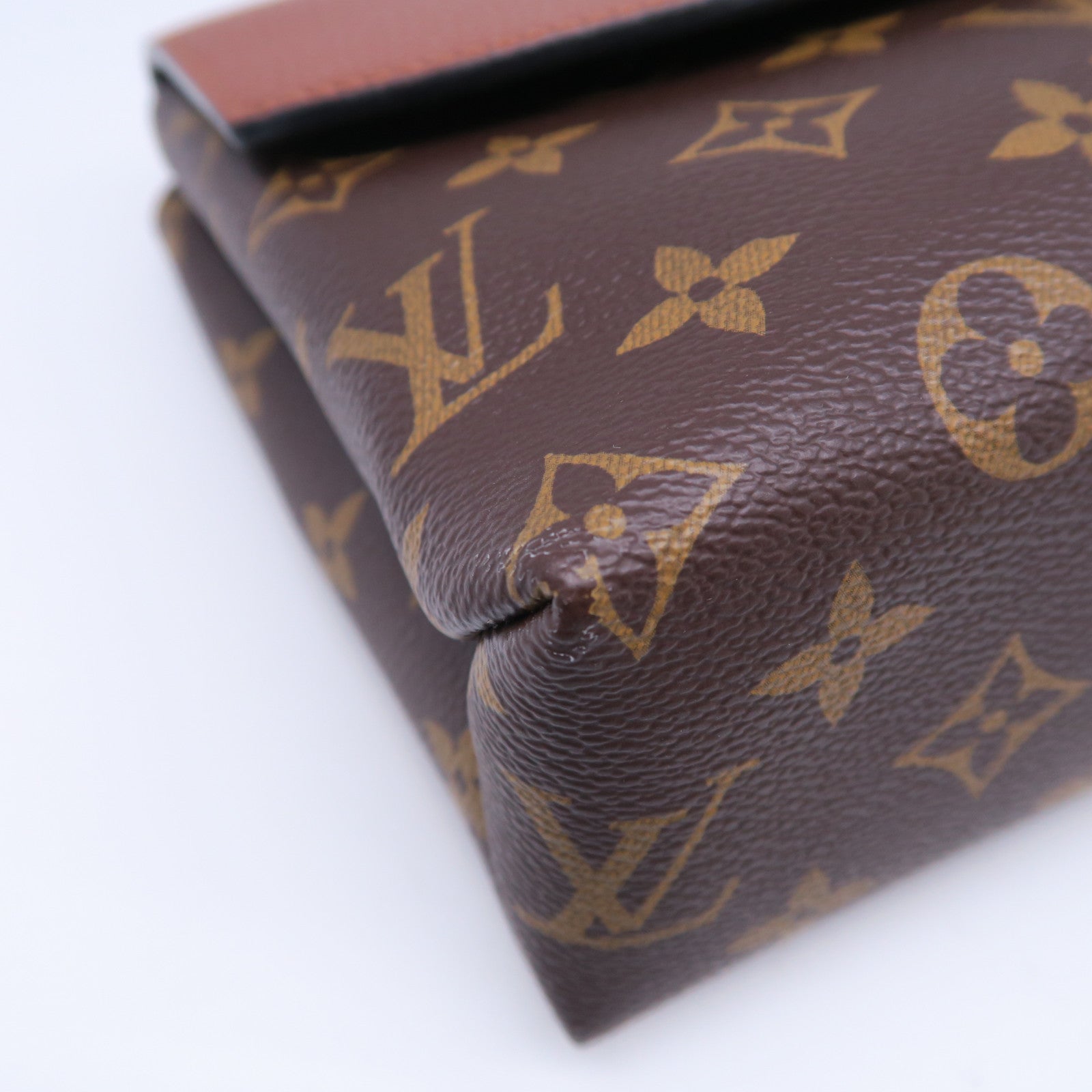 LOUIS VUITTON 【激減優惠】Monogram Saint Placide金扣鏈帶肩背袋啡色