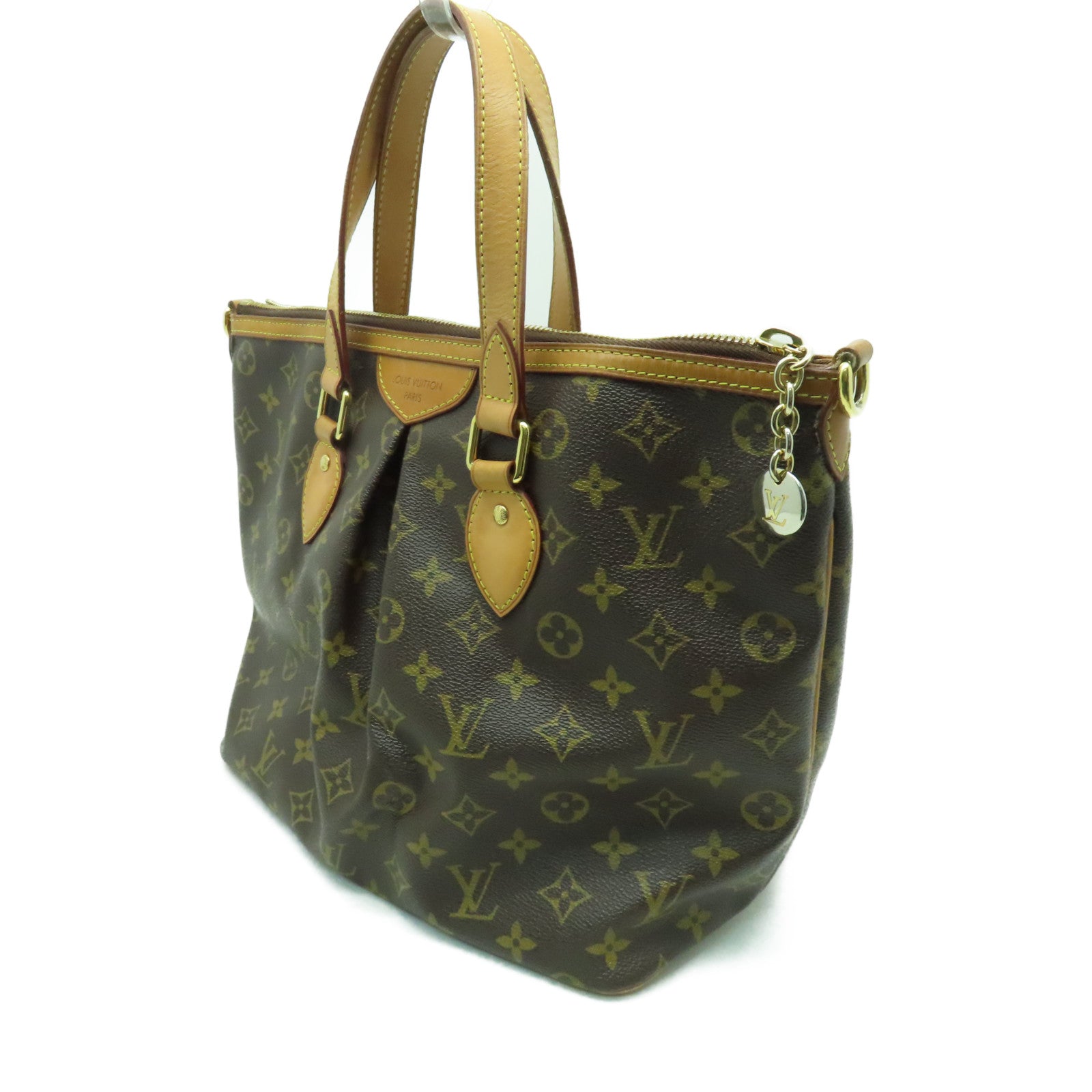 LOUIS VUITTON 【激減優惠】Monogram Palermo PM金扣手挽肩背兩用袋啡色