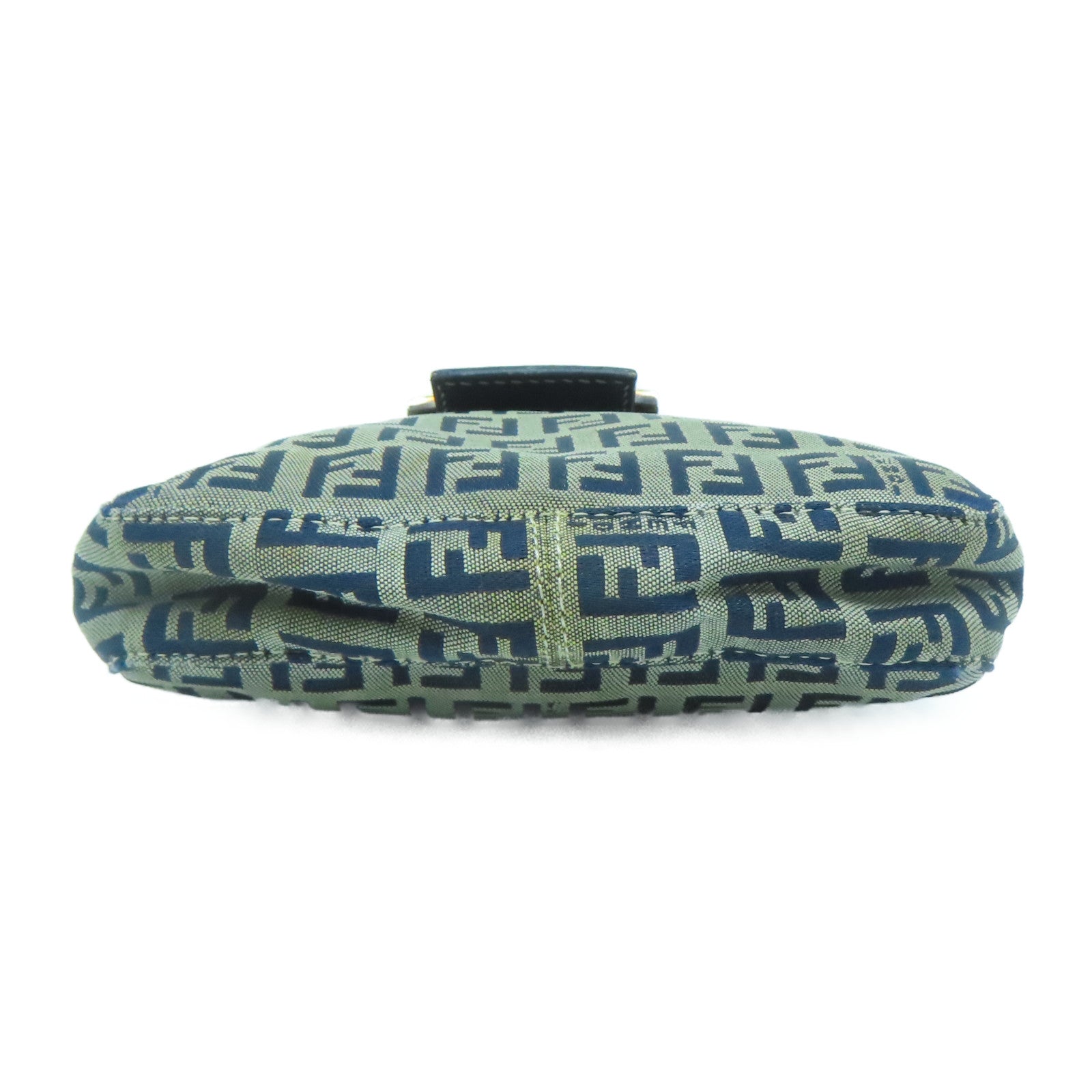 FENDI 帆布Vintage Hand Bag銀扣手挽袋藍色
