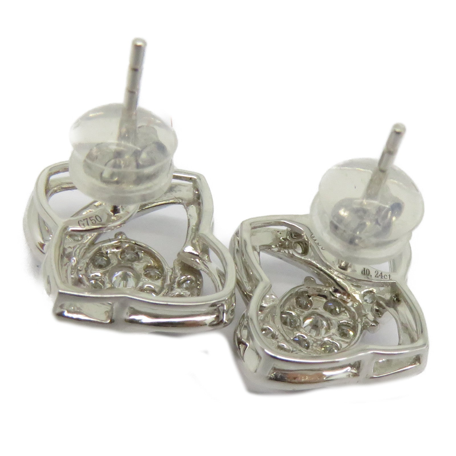 JEWELRY 【激減優惠】18K白金Diamond Earrings 0.49ct鑽石耳環