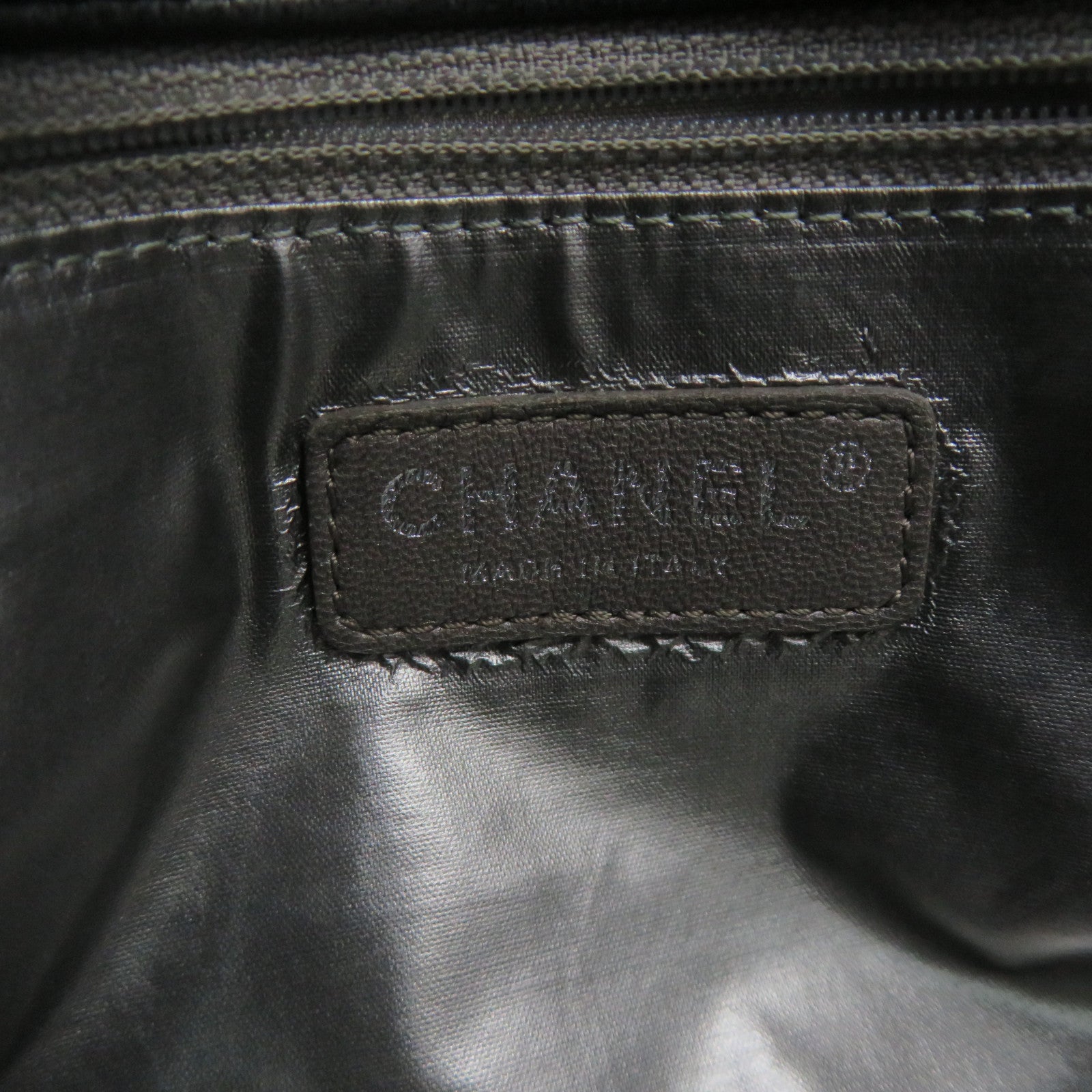 CHANEL Rhombus Sheepskin Leather Chain Shoulder Bag Silver Buckle Chain Belt Shoulder Bag Black