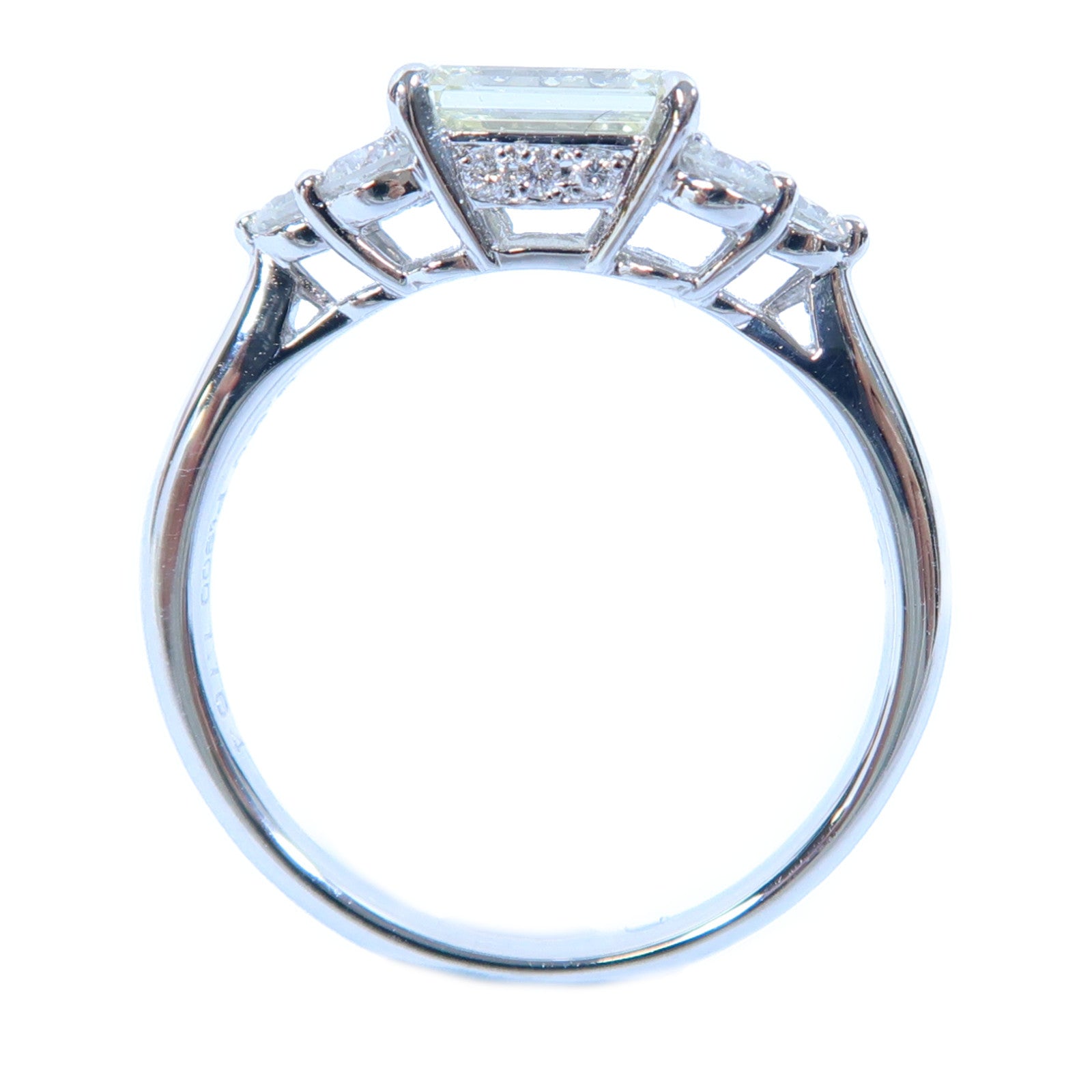 JEWELRY PT900鉑金Diamond Ring 1.164ct/0.50ct鑽石戒指US#8.5