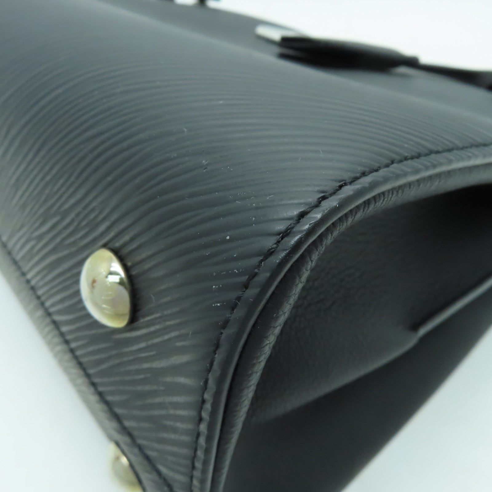 LOUIS VUITTON Epi Twist Tote銀扣手挽肩背兩用袋黑色