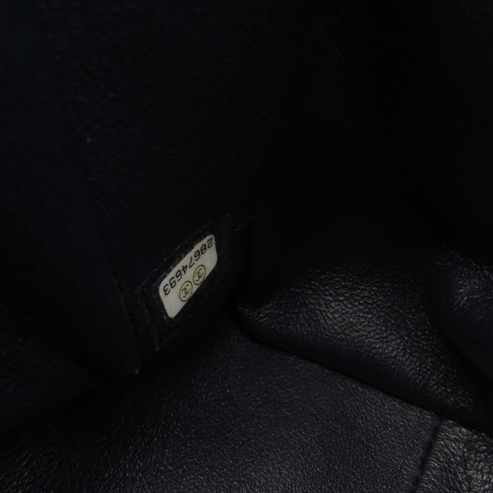 CHANEL 菱格牛皮皮革Chain 2Way Shoulder Bag金扣链带手挽肩背两用袋宝蓝色