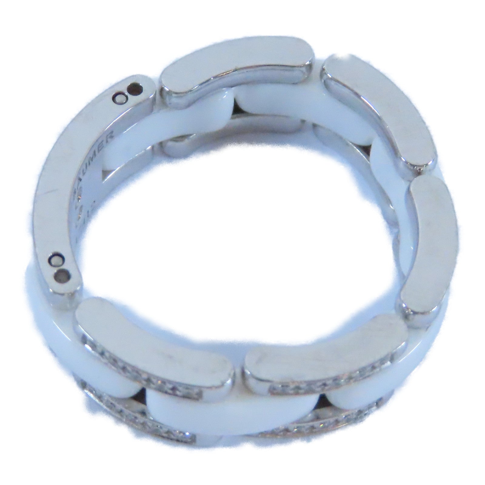 CHANEL 18K白金Ultra Diamond Ring戒指白色US#6.25