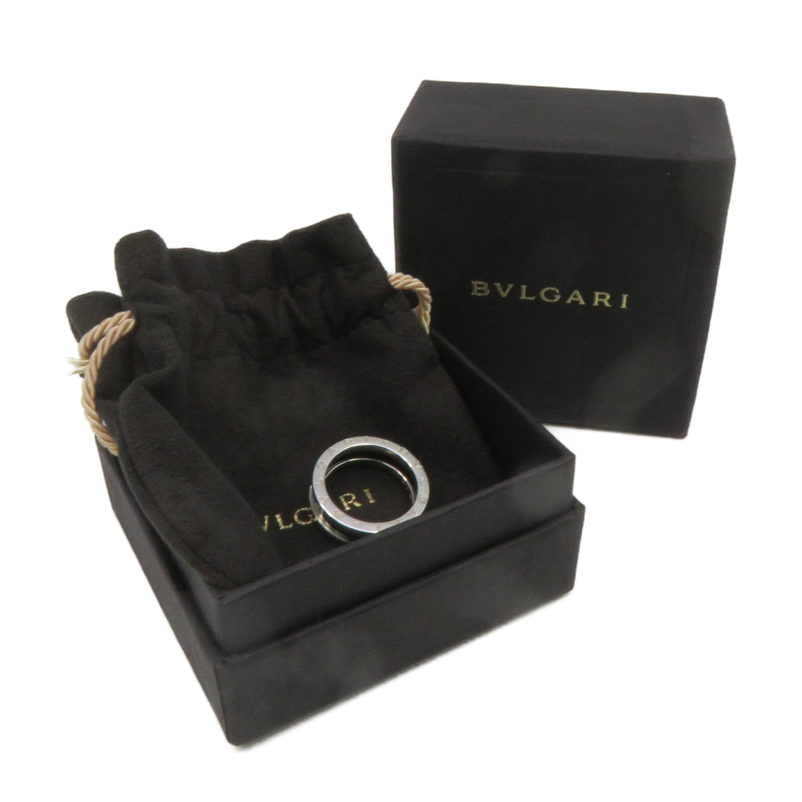 BVLGARI 925純銀/陶瓷Save The Children Ring戒指#56