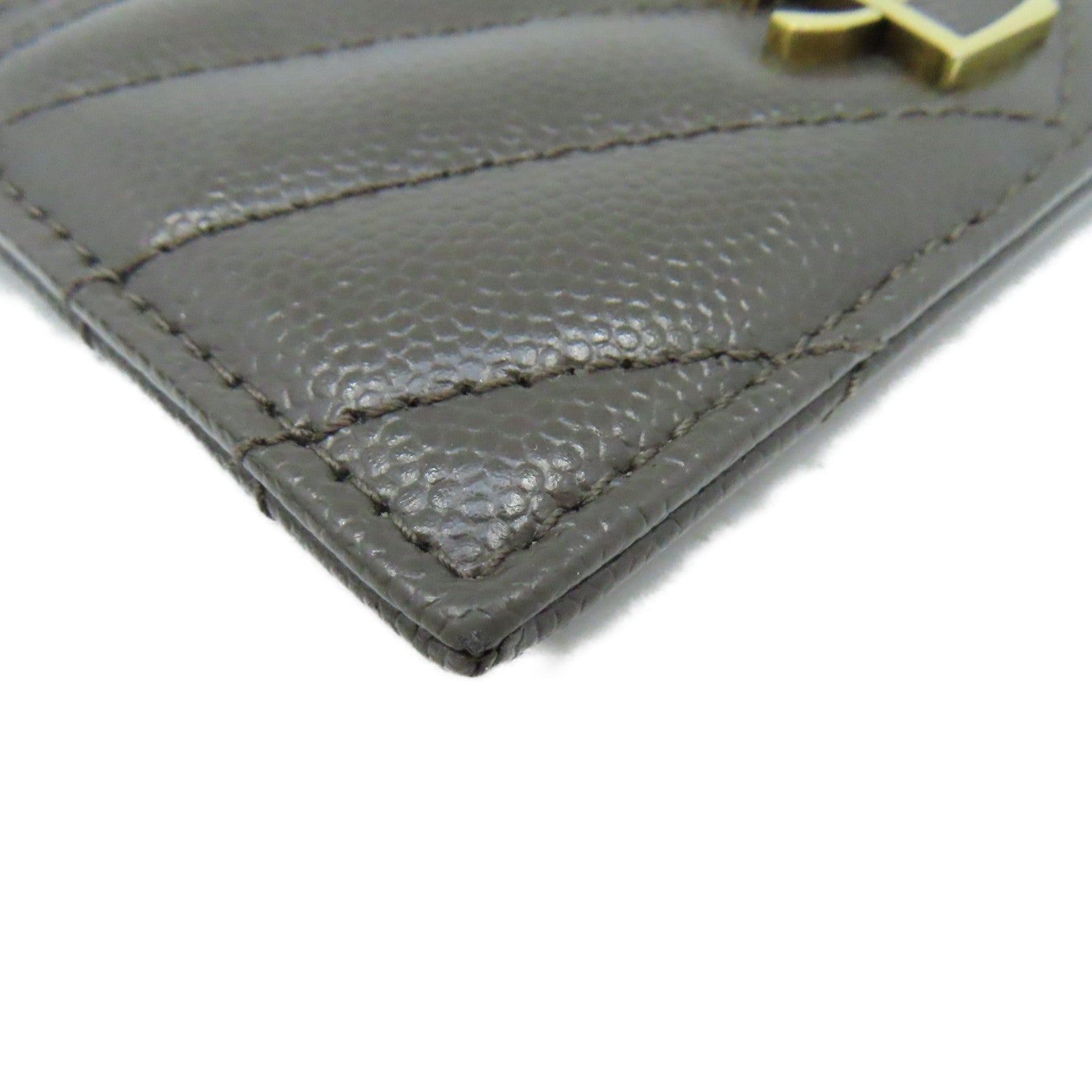 SAINT LAURENT 牛皮皮革Card Case卡片套碳灰色
