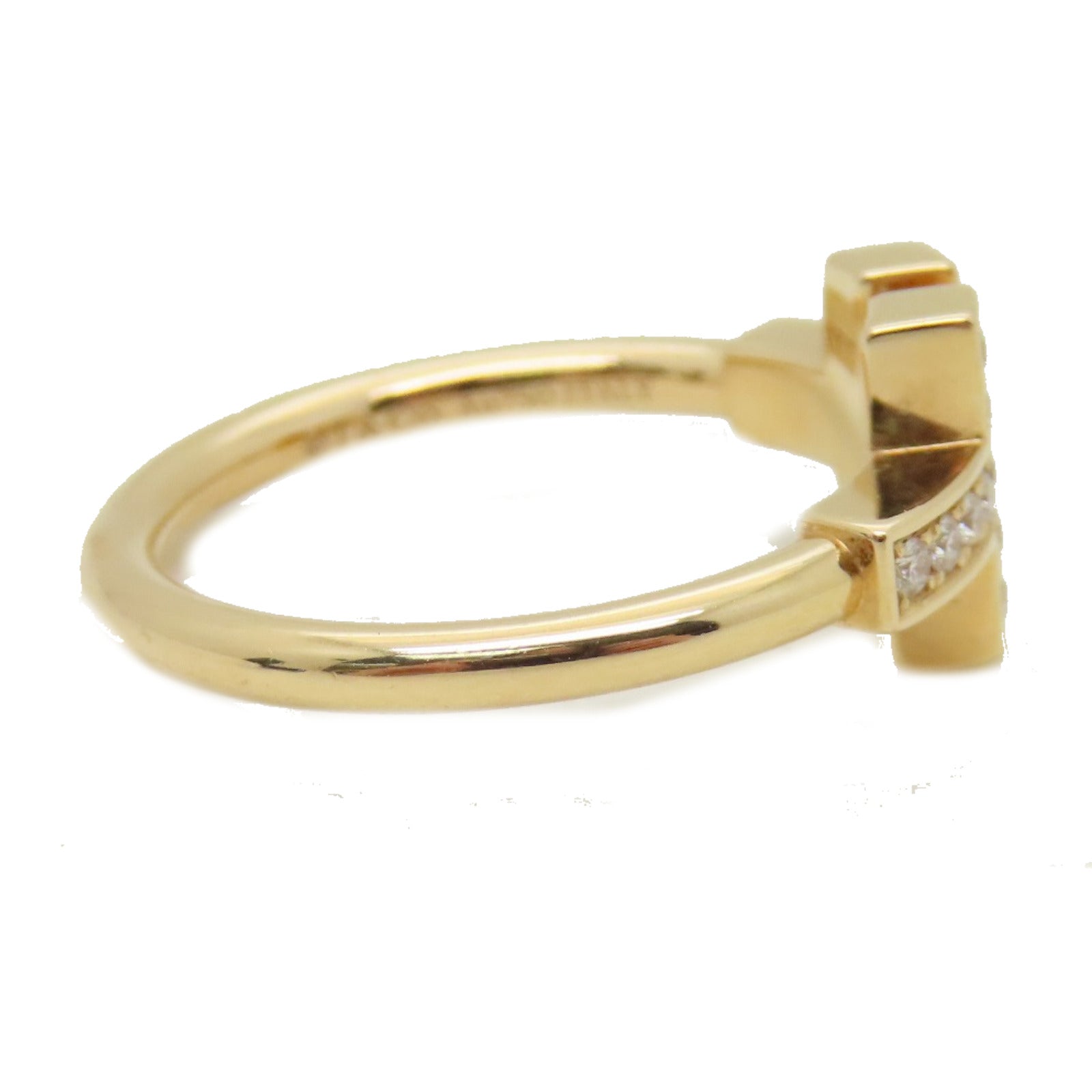 TIFFANY＆CO 18K玫瑰金T Wire Ring戒指US#5.25