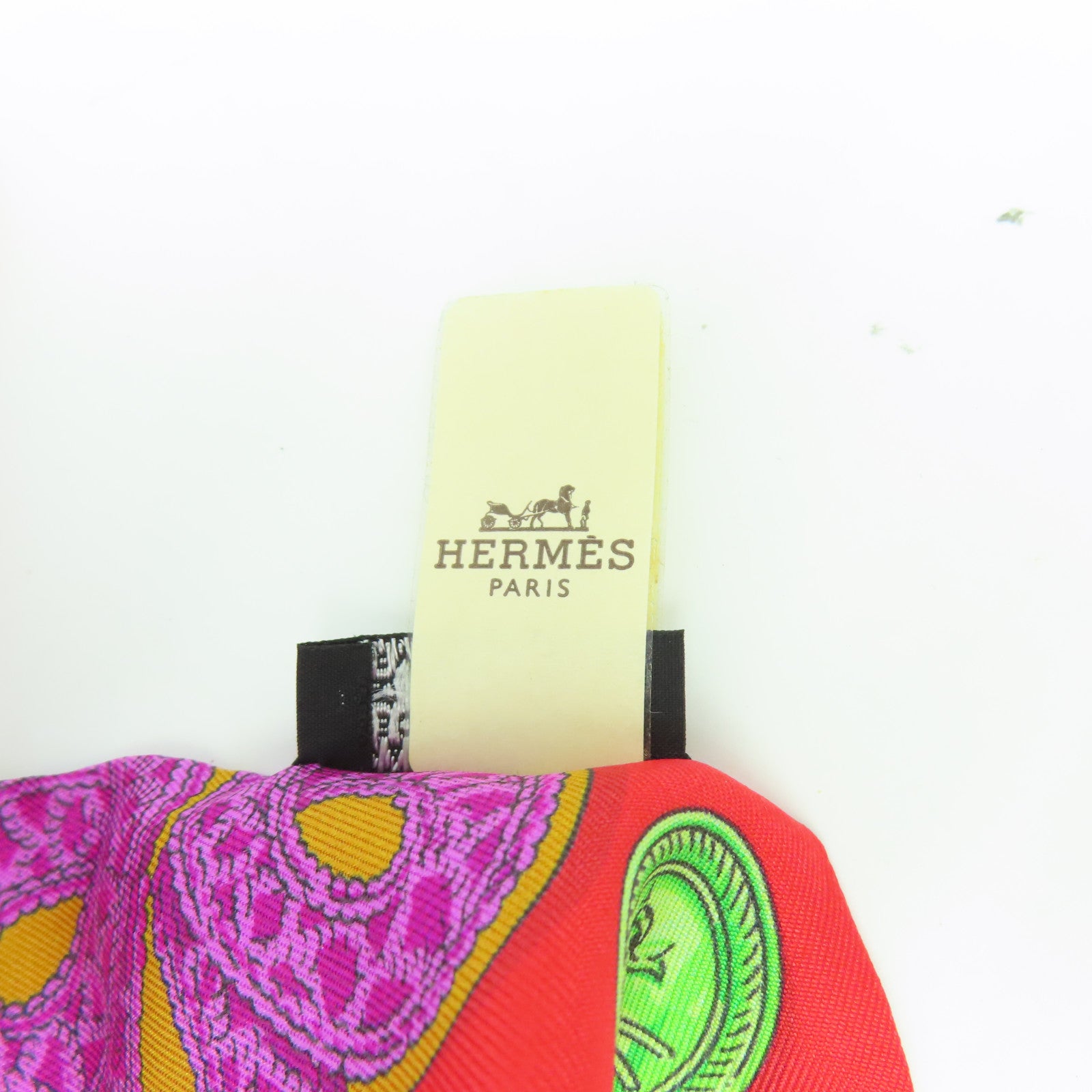 HERMES 【激減優惠】絲質Twilly絲巾紅色/桃紅色