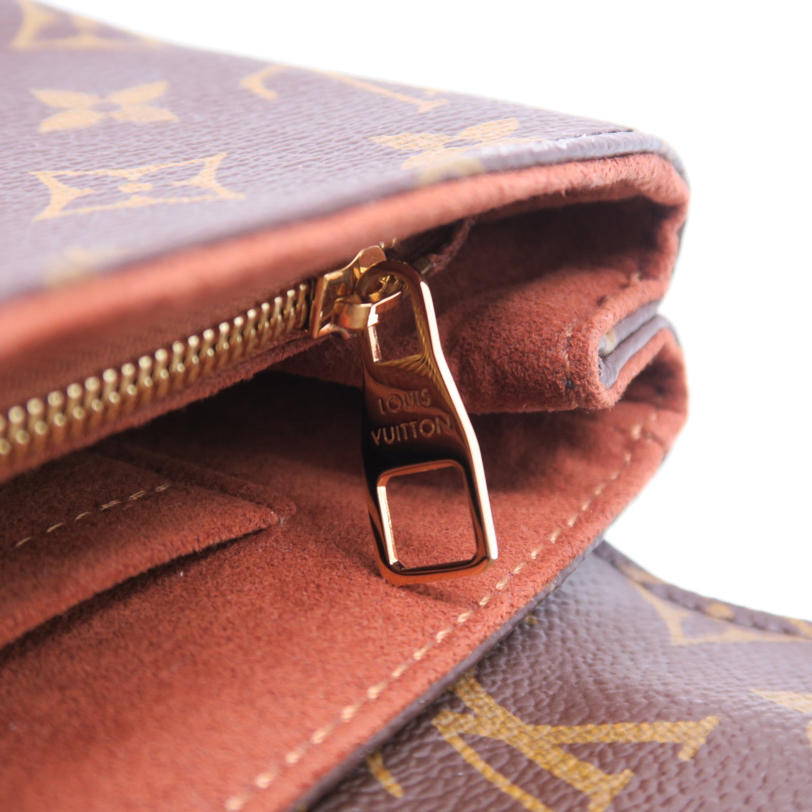 LOUIS VUITTON 【激減優惠】Monogram Saint Placide金扣鏈帶肩背袋啡色