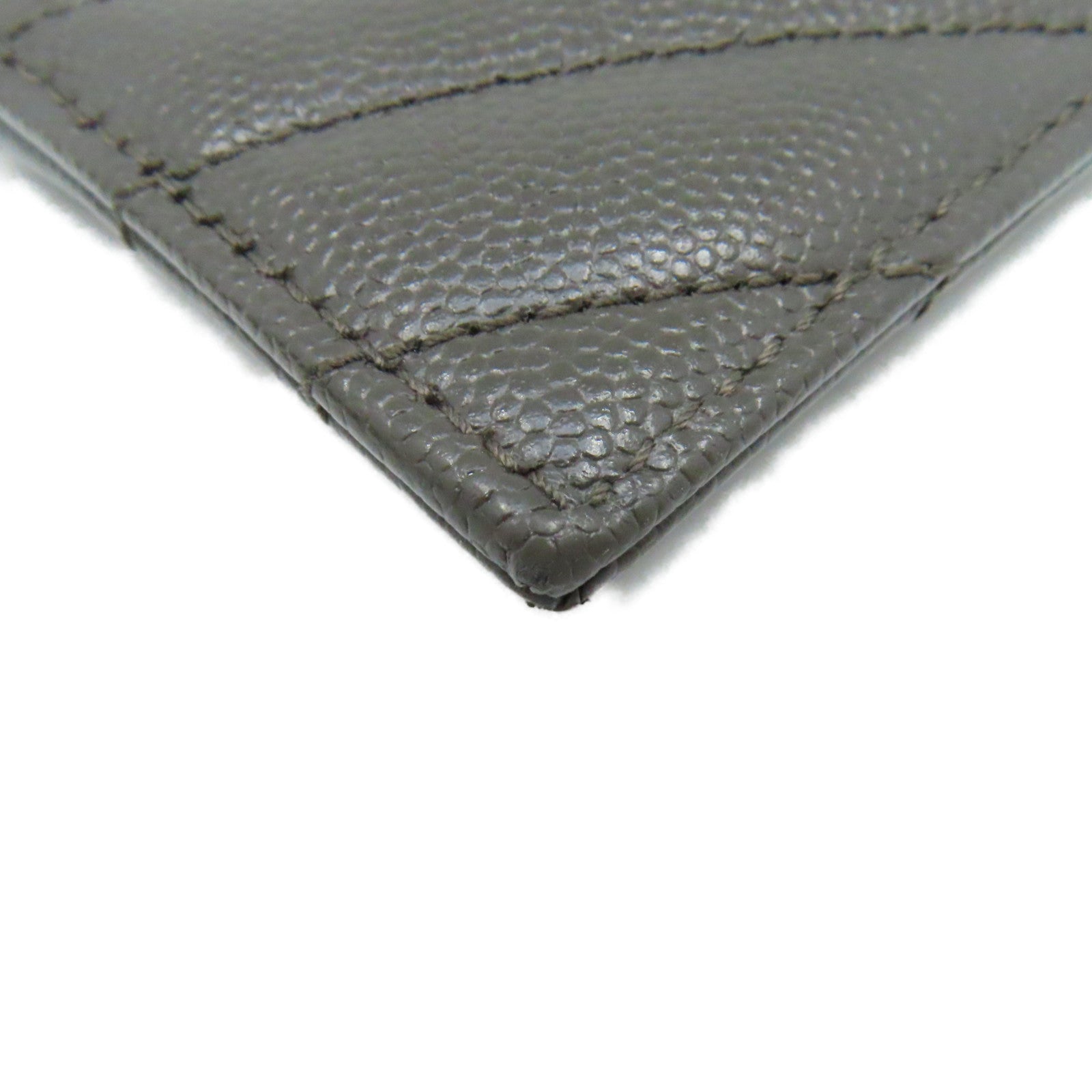 SAINT LAURENT 牛皮皮革Card Case卡片套碳灰色