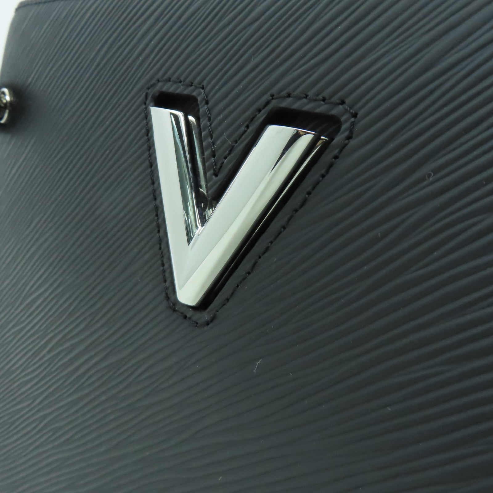 LOUIS VUITTON Epi Twist Tote銀扣手挽肩背兩用袋黑色