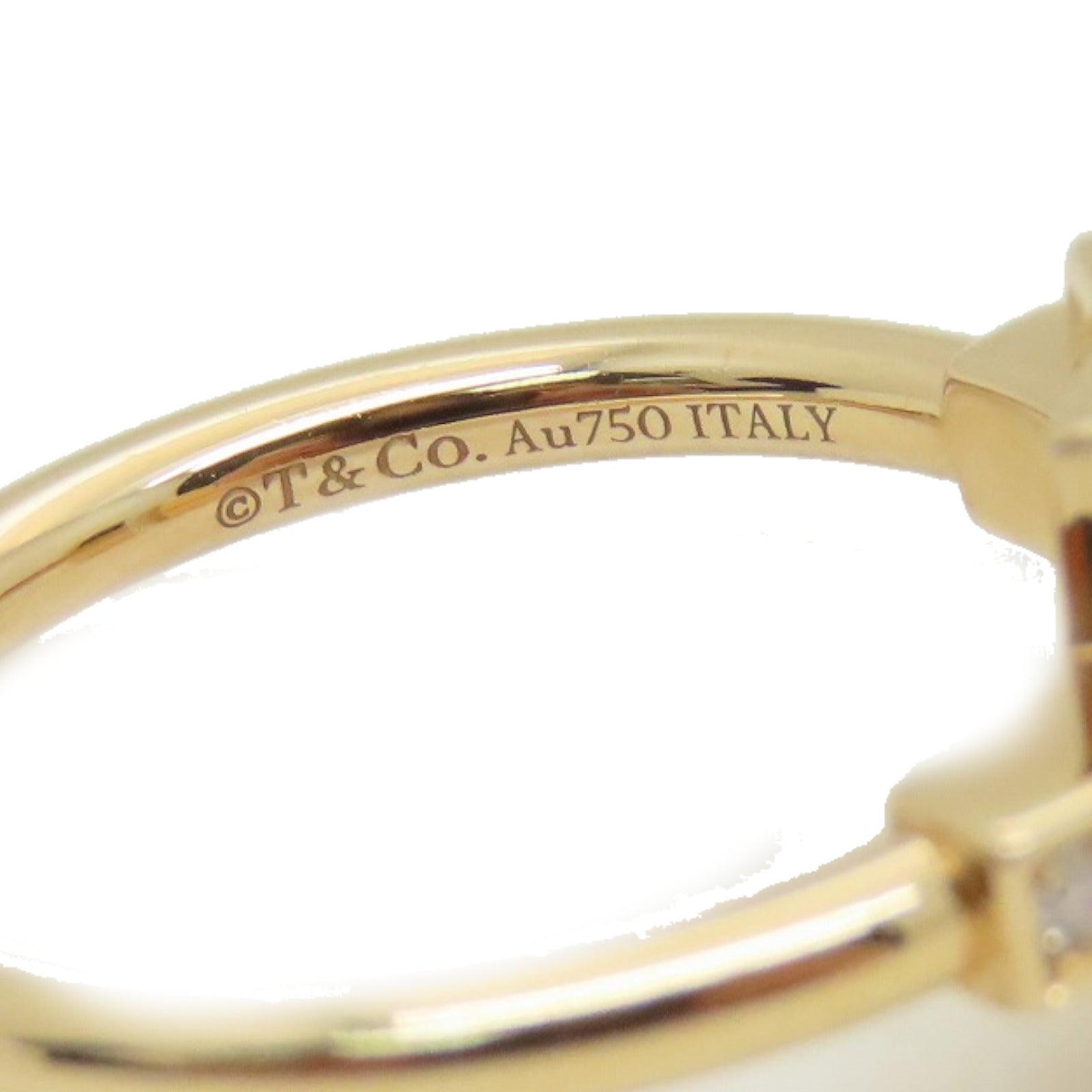 TIFFANY＆CO 18K玫瑰金T Wire Ring戒指US#5.25