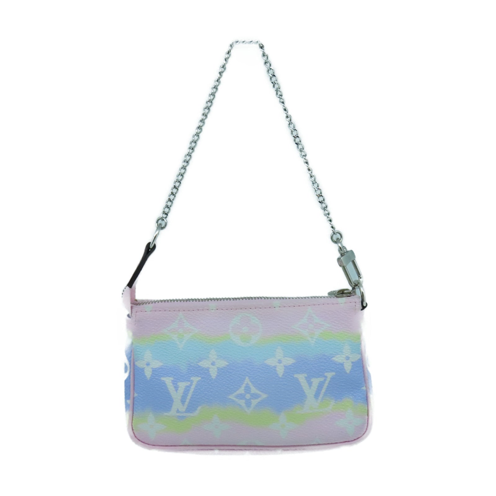 LOUIS VUITTON Monogram Giant Escale Mini Pochette Accessoires銀扣手挽袋/手拿包彩色