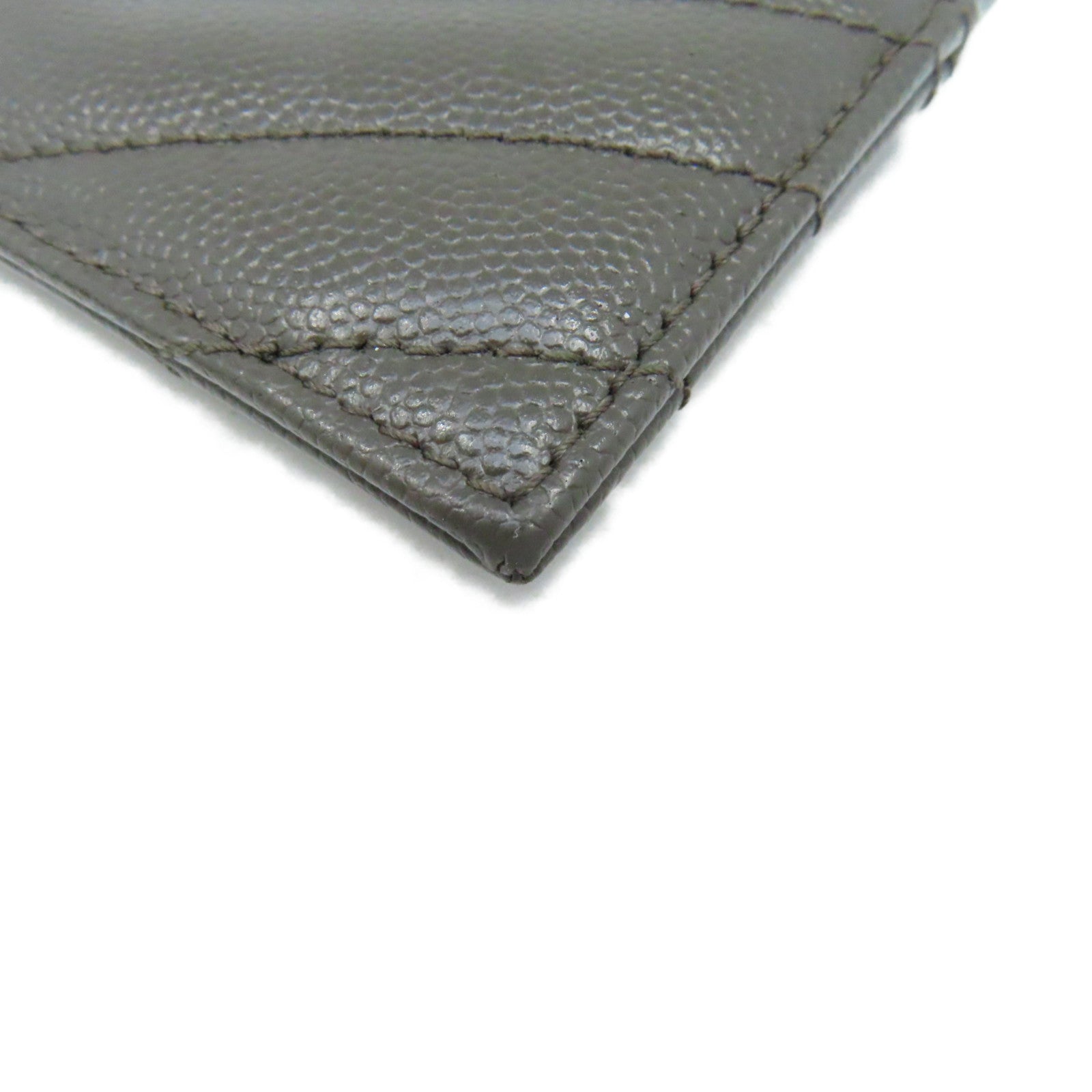 SAINT LAURENT 牛皮皮革Card Case卡片套碳灰色