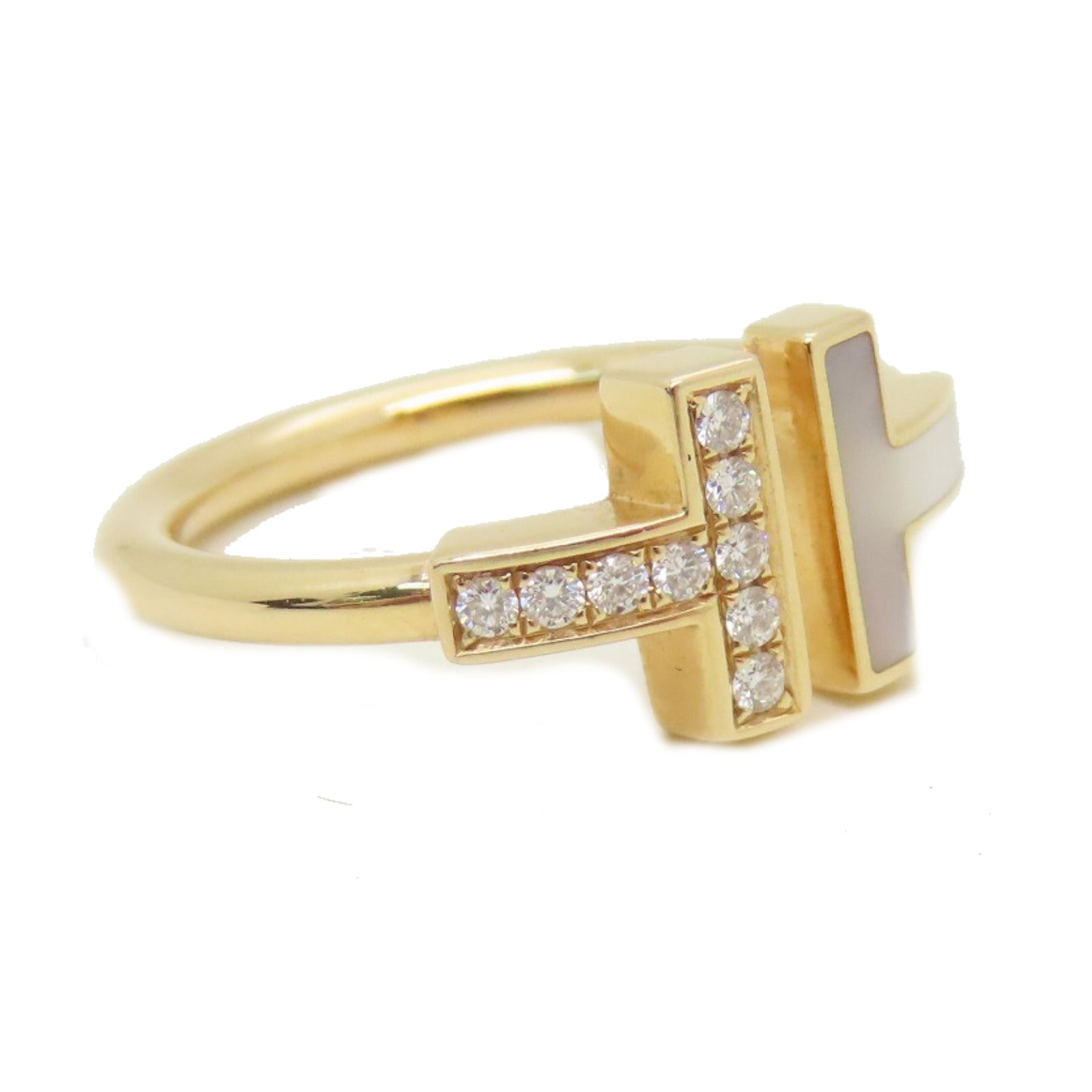 TIFFANY＆CO 18K玫瑰金T Wire Ring戒指US#5.25