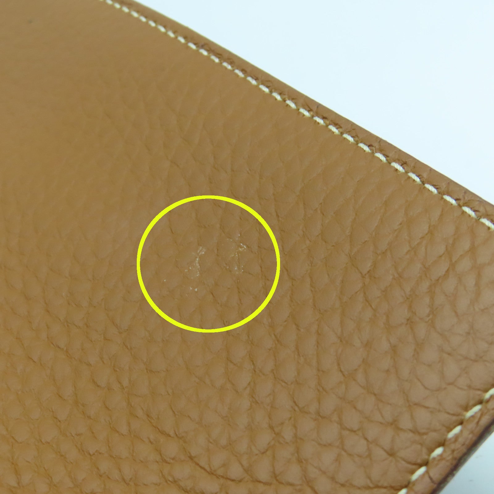 HERMES Clemence皮革Kelly 35銀扣手挽肩背兩用袋經典駝色