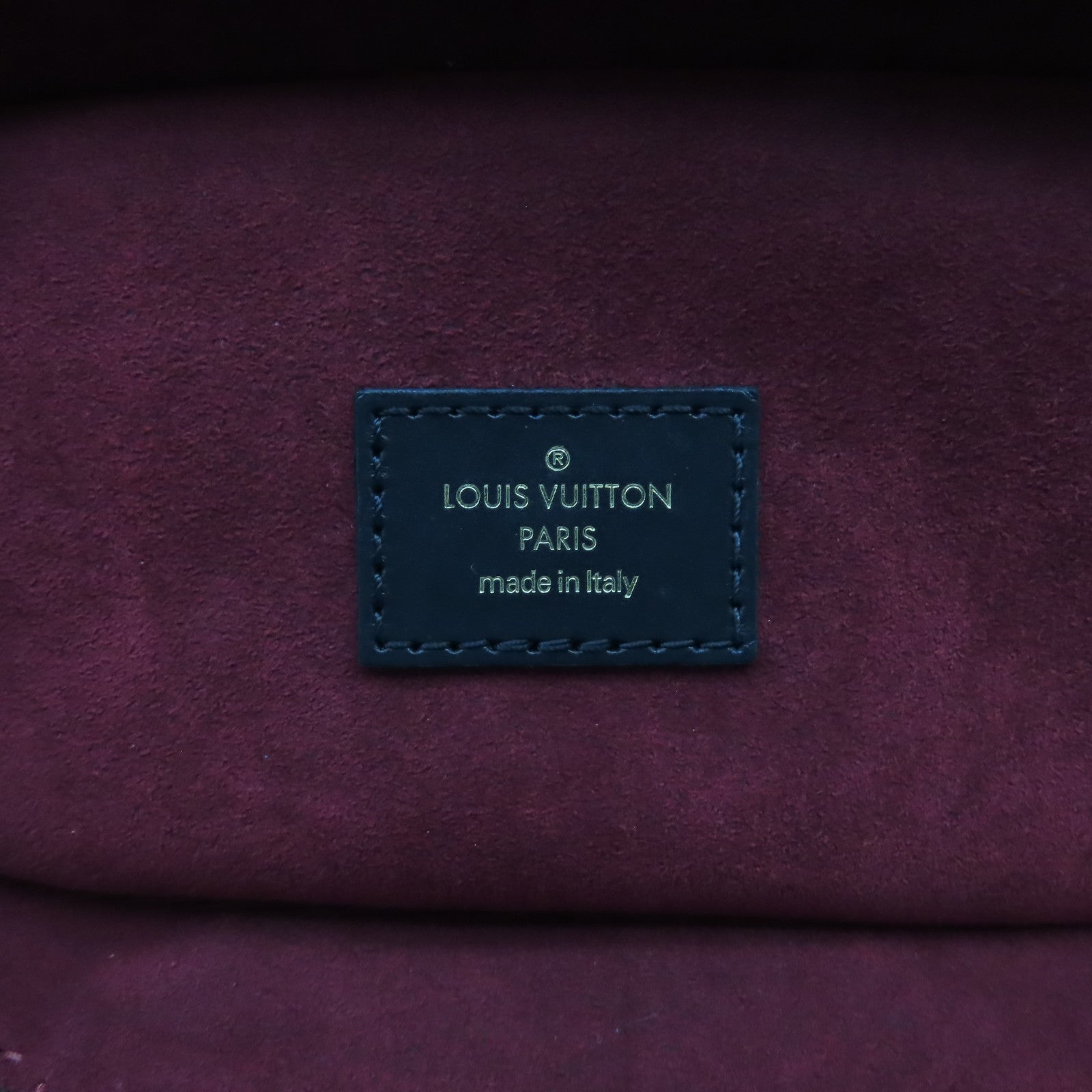 LOUIS VUITTON Monogram Empreinte Vanity PM金扣手挽肩背兩用袋黑色/米色