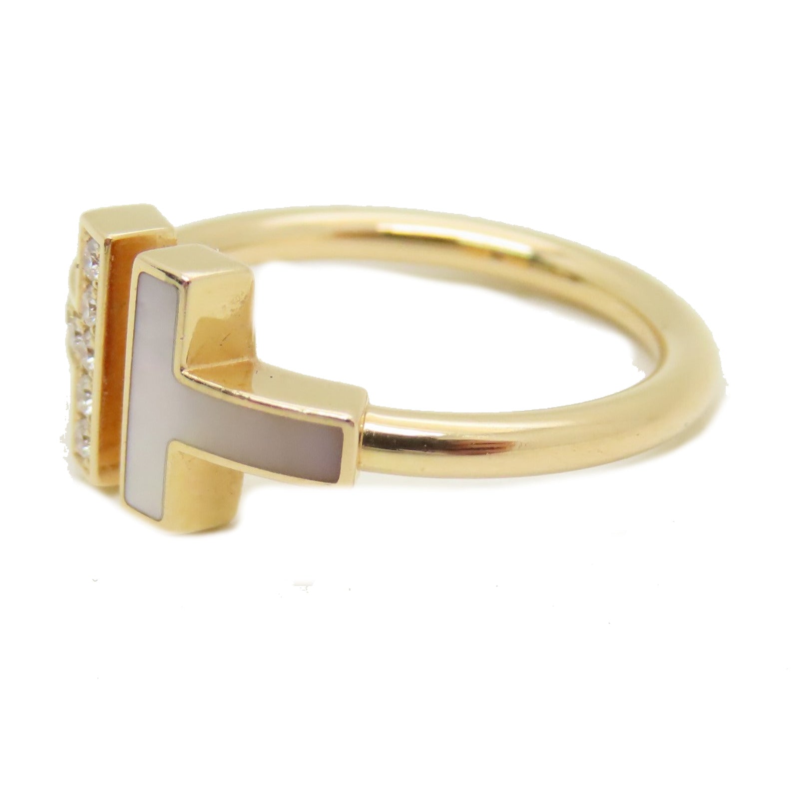 TIFFANY＆CO 18K玫瑰金T Wire Ring戒指US#5.25