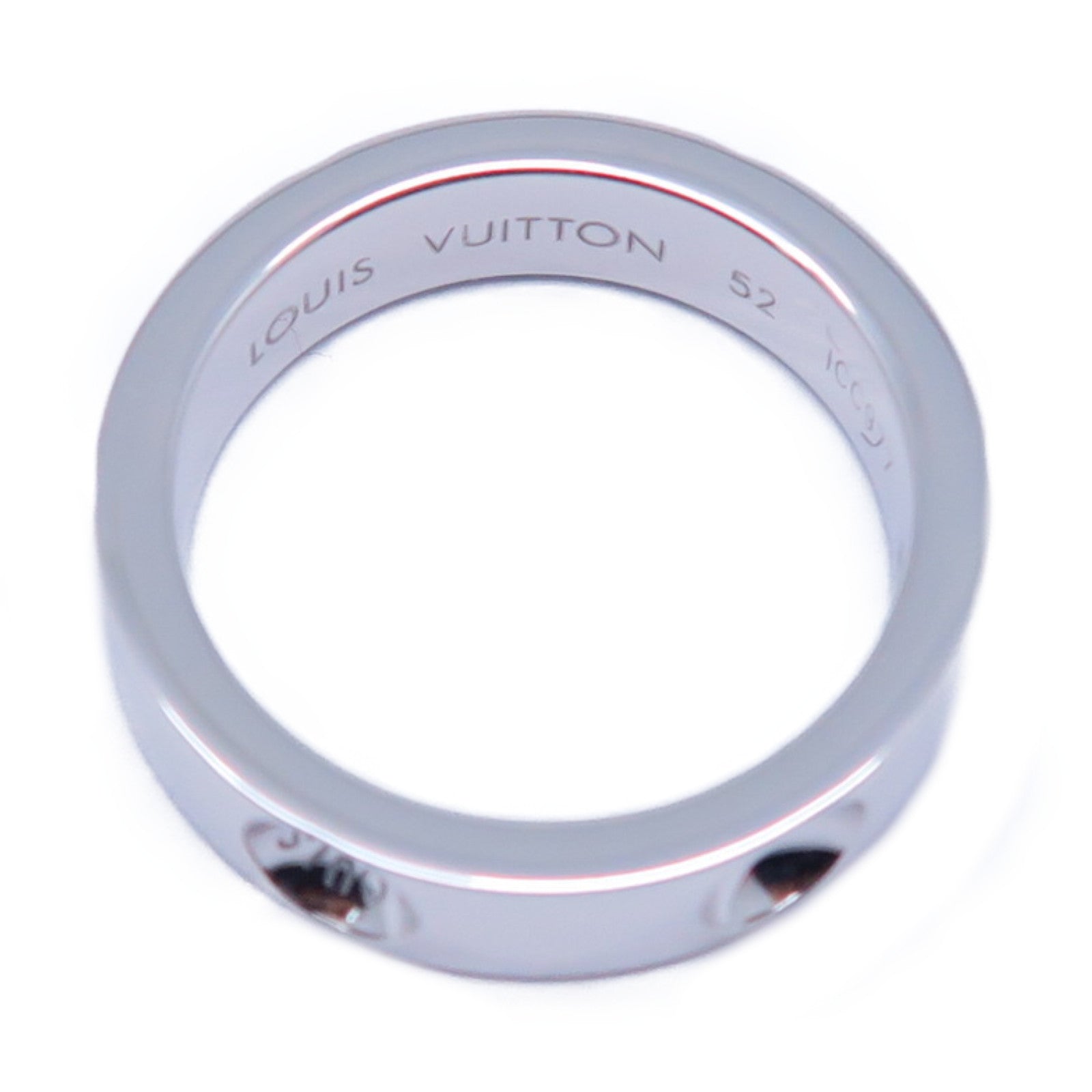 LOUIS VUITTON 18K白金Empreinte Ring戒指LV#52 US#6