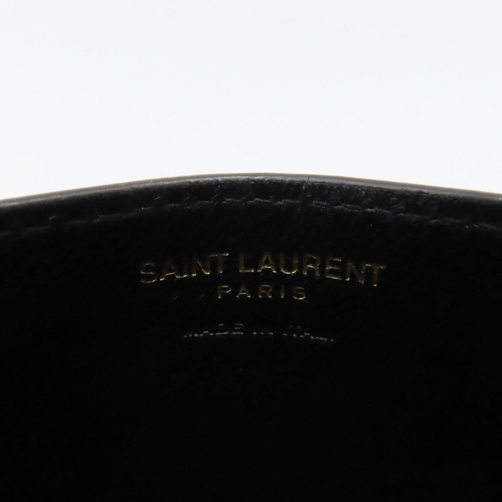 SAINT LAURENT 牛皮皮革Card Case卡片套碳灰色