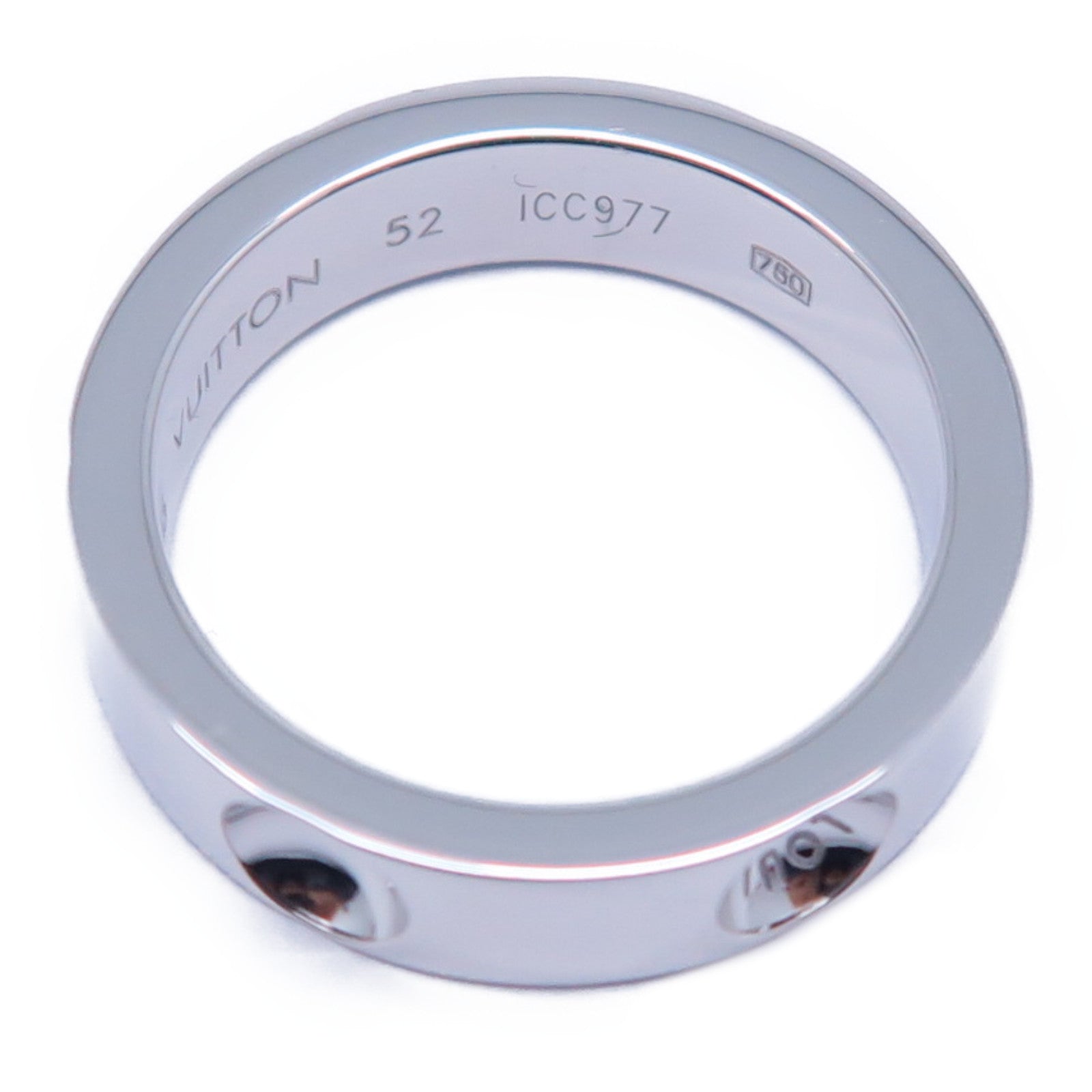 LOUIS VUITTON 18K白金Empreinte Ring戒指LV#52 US#6