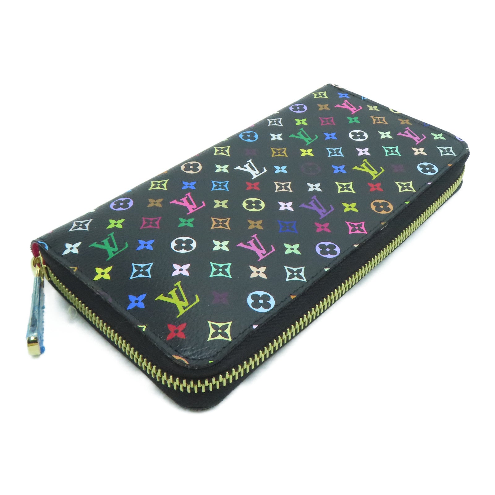 LOUIS VUITTON Monogram Multicolore Long Wallet金扣长钱包黑色/彩色