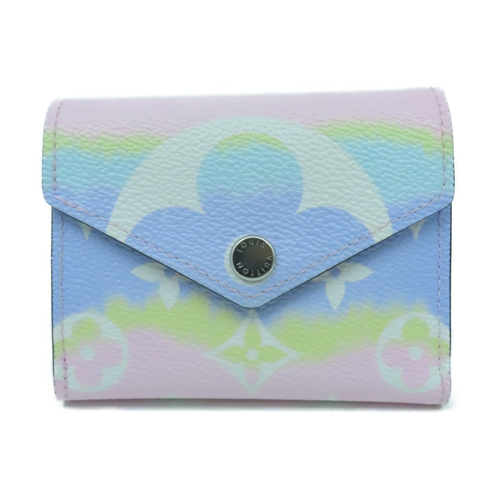 LOUIS VUITTON Monogram Giant Escale Zoe Wallet銀扣錢包彩色