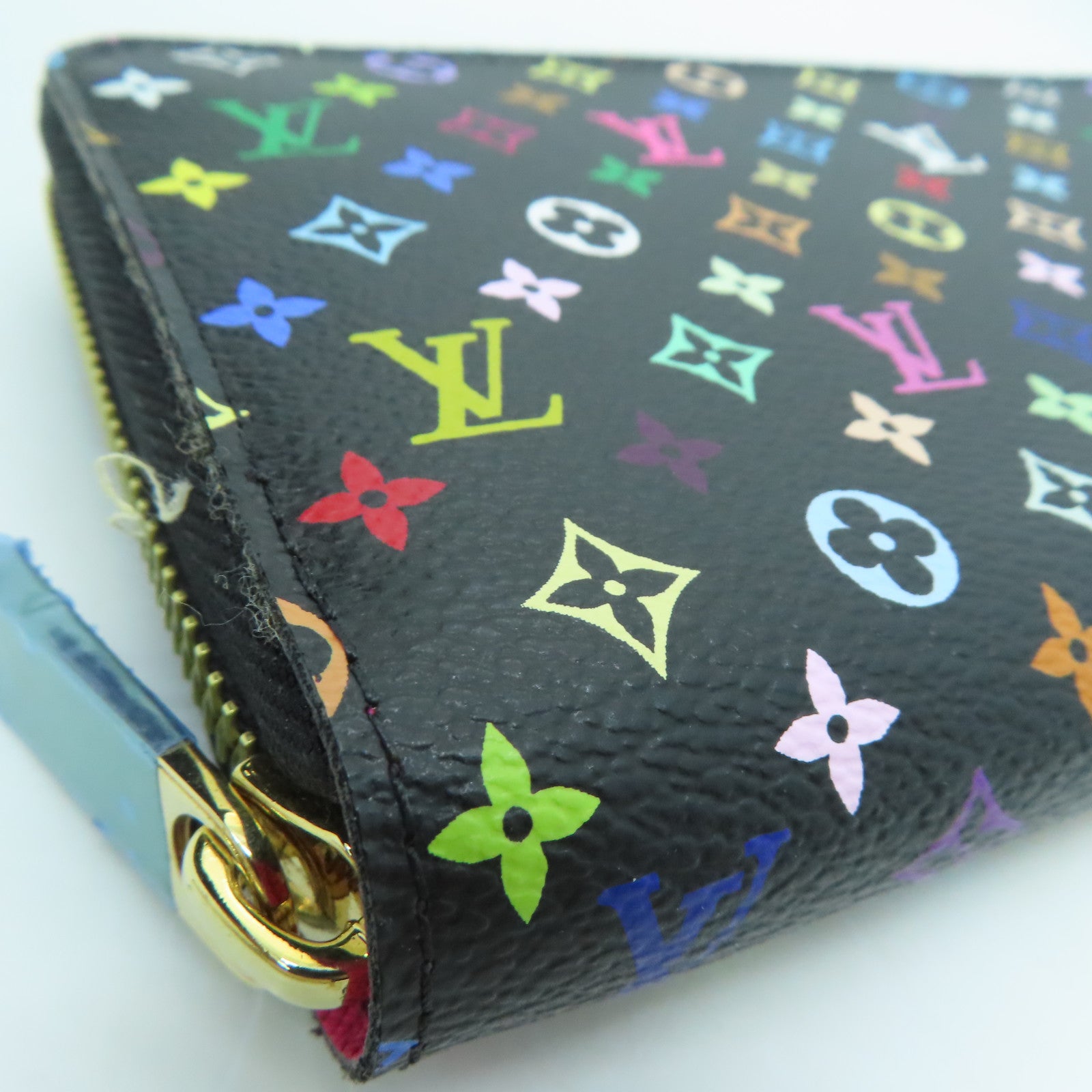 LOUIS VUITTON Monogram Multicolore Long Wallet金扣长钱包黑色/彩色