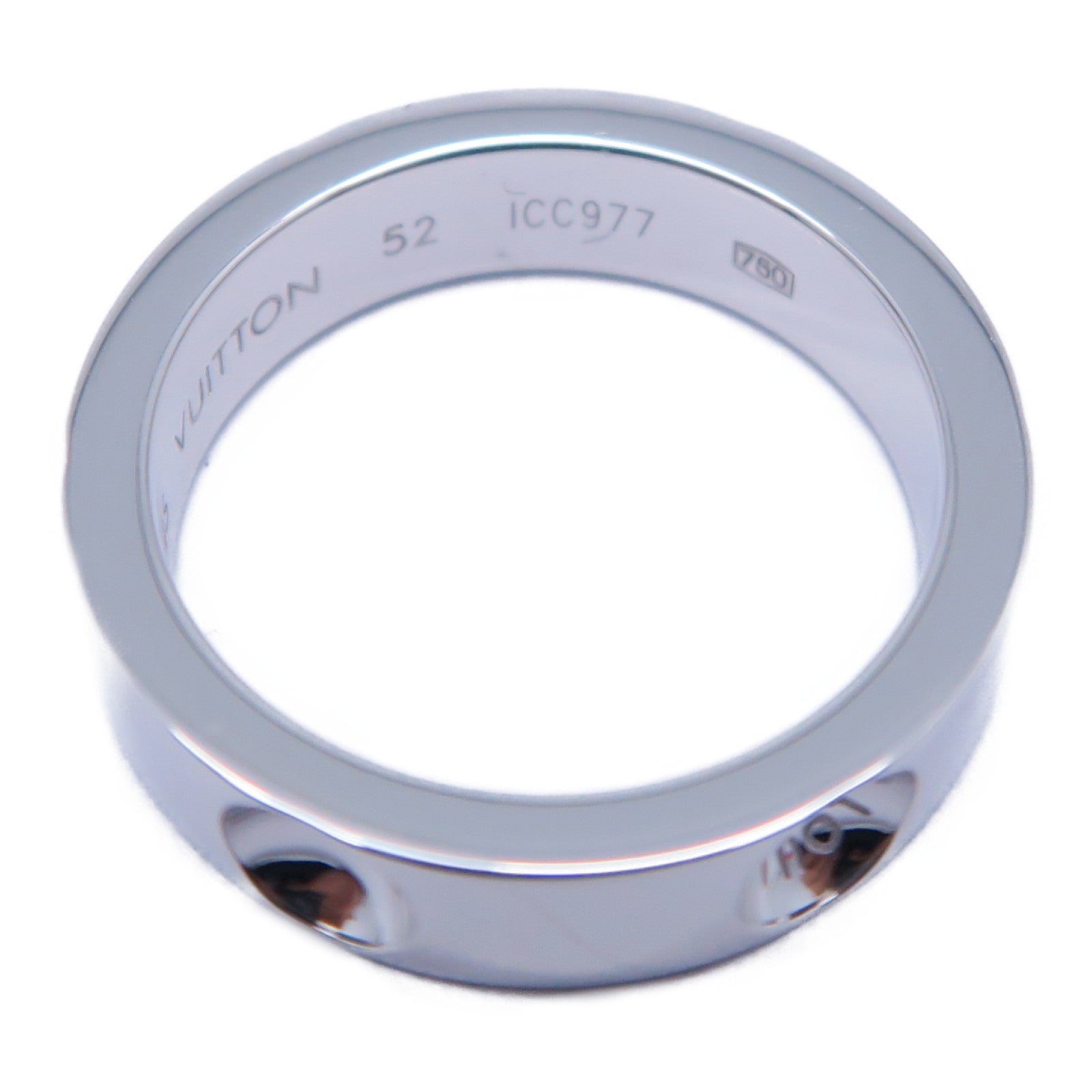 LOUIS VUITTON 18K白金Empreinte Ring戒指LV#52 US#6